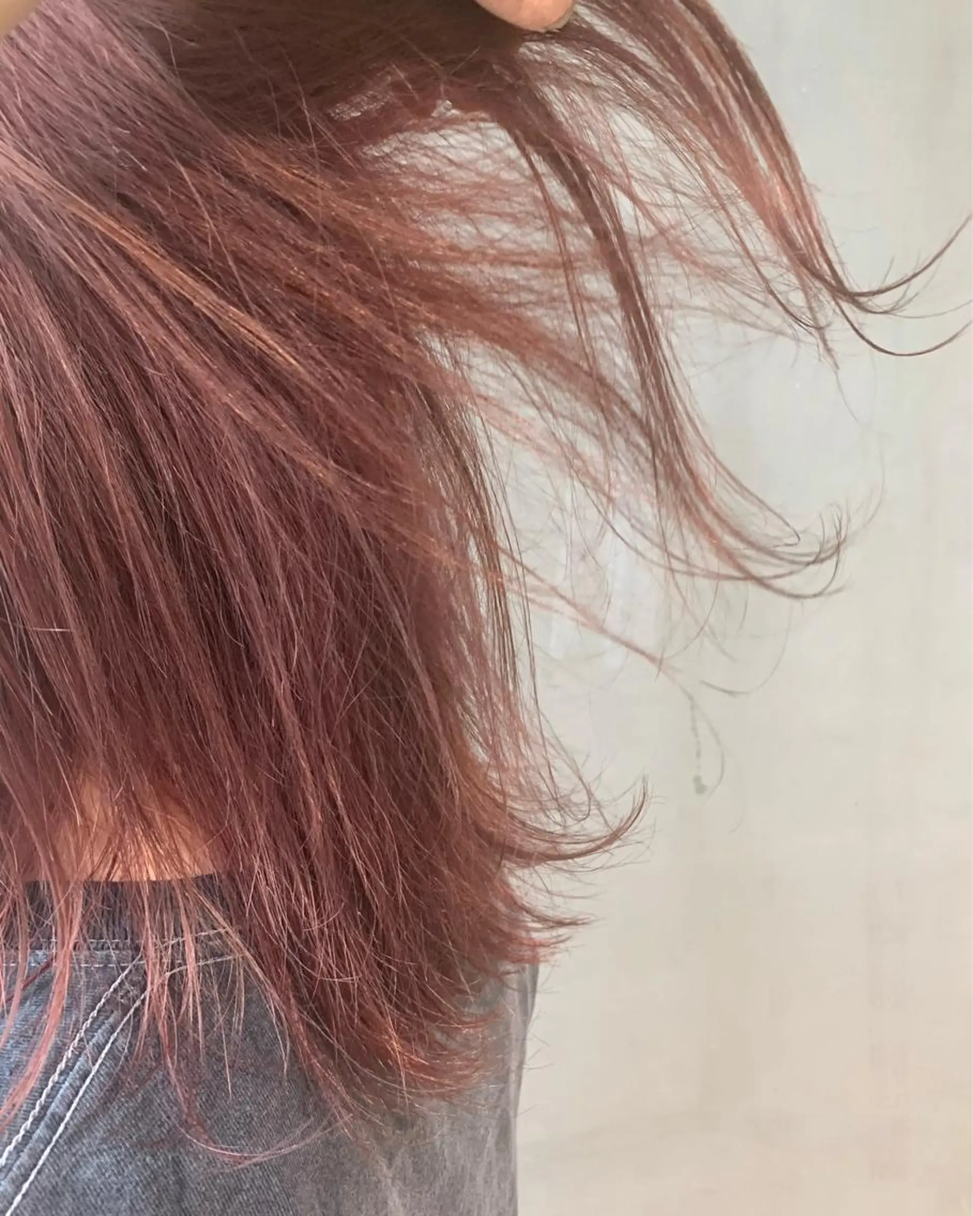 セミロング カラー パーマ ヘアアレンジ メンズ キッズ ネイル マツエク・マツパ ピンクカラー カラーマツエク ピンク ウルフレイヤーカット /チヒロのヘアスタイル