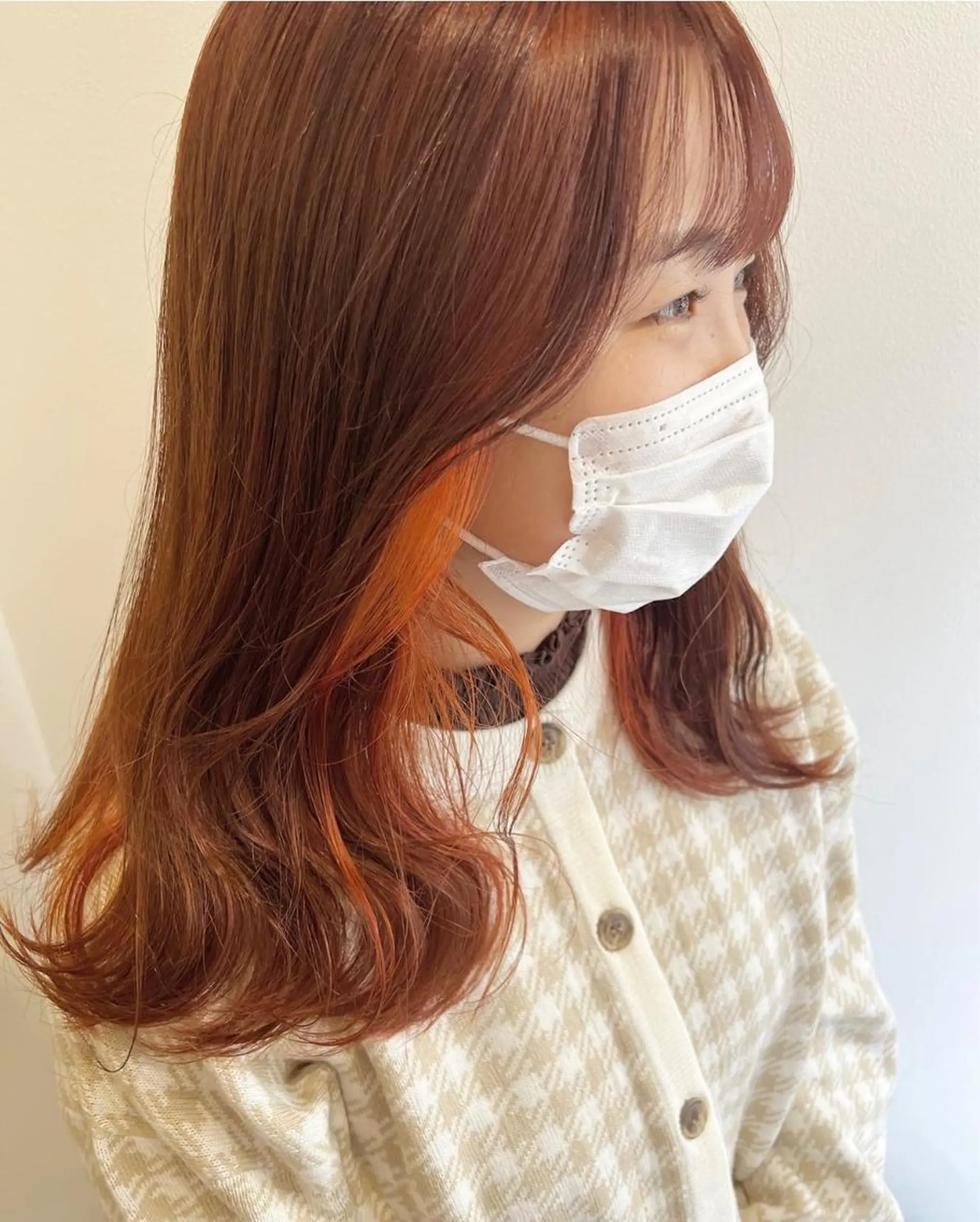 セミロング カラー MARU パーマ/レイヤーのヘアスタイル