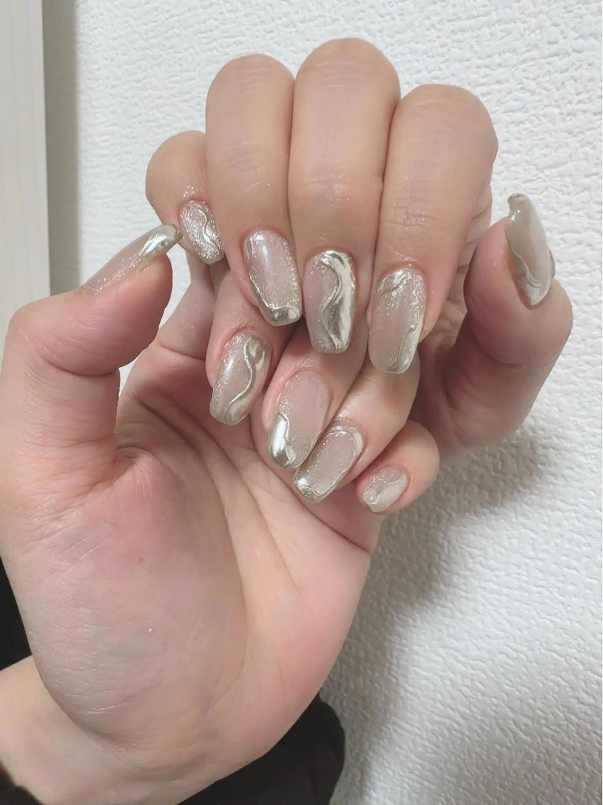 ネイル マグネットネイル ミラーネイル ハンドネイル shimizu yuuのネイルデザイン