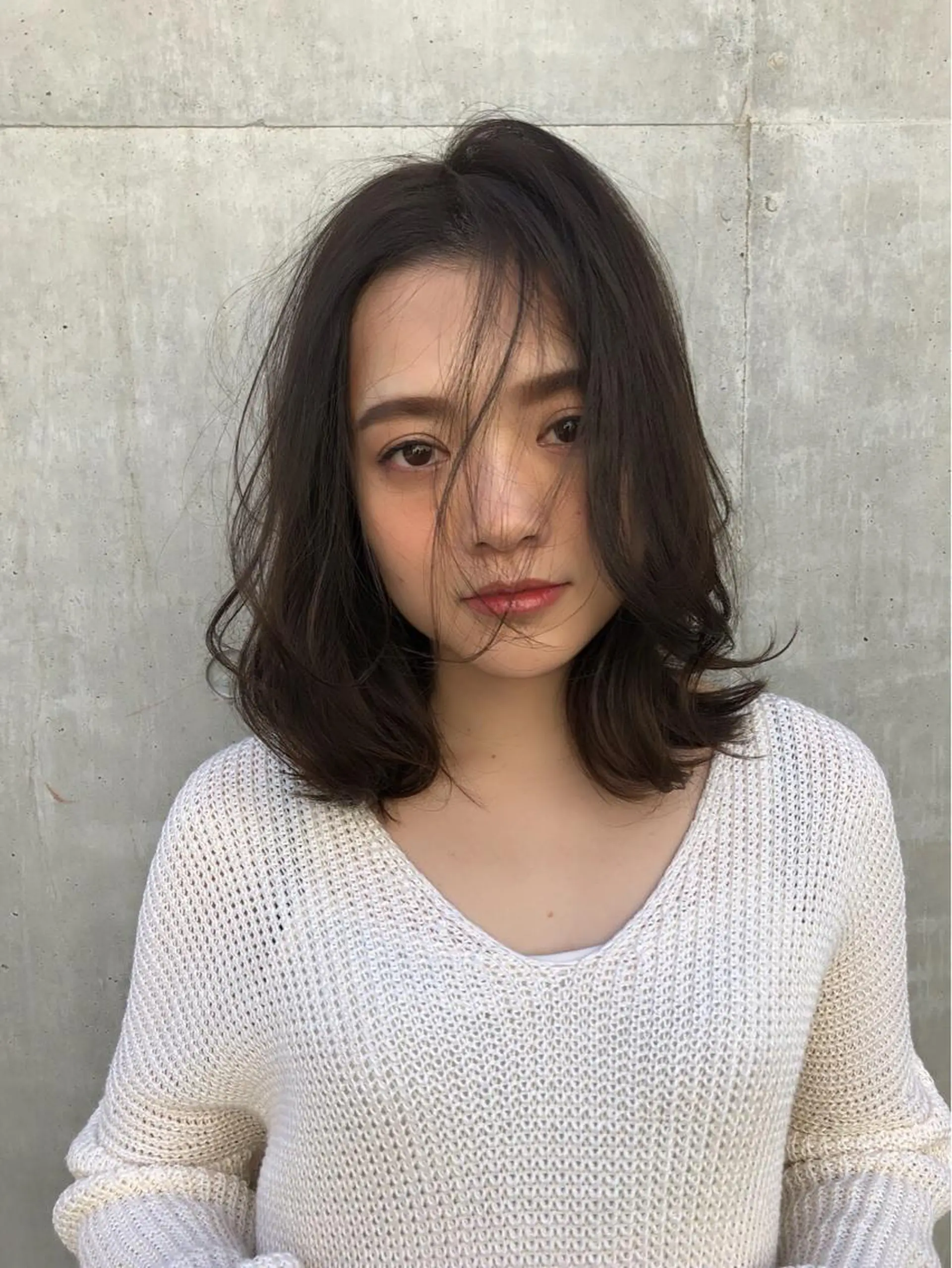 ミディアム カラー パーマ ミディアムパーマ レイヤーカット 小顔カット 🌿理想を叶える🌿 似合わせ🌟RISAのヘアスタイル