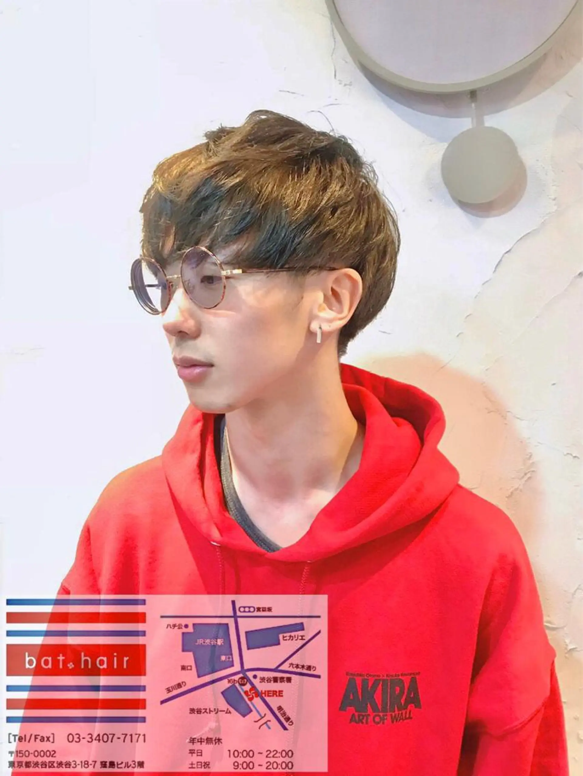 ショート カラー パーマ ヘアアレンジ メンズ キッズ カット ヘアカラー バトヘアー渋谷 officialのヘアスタイル