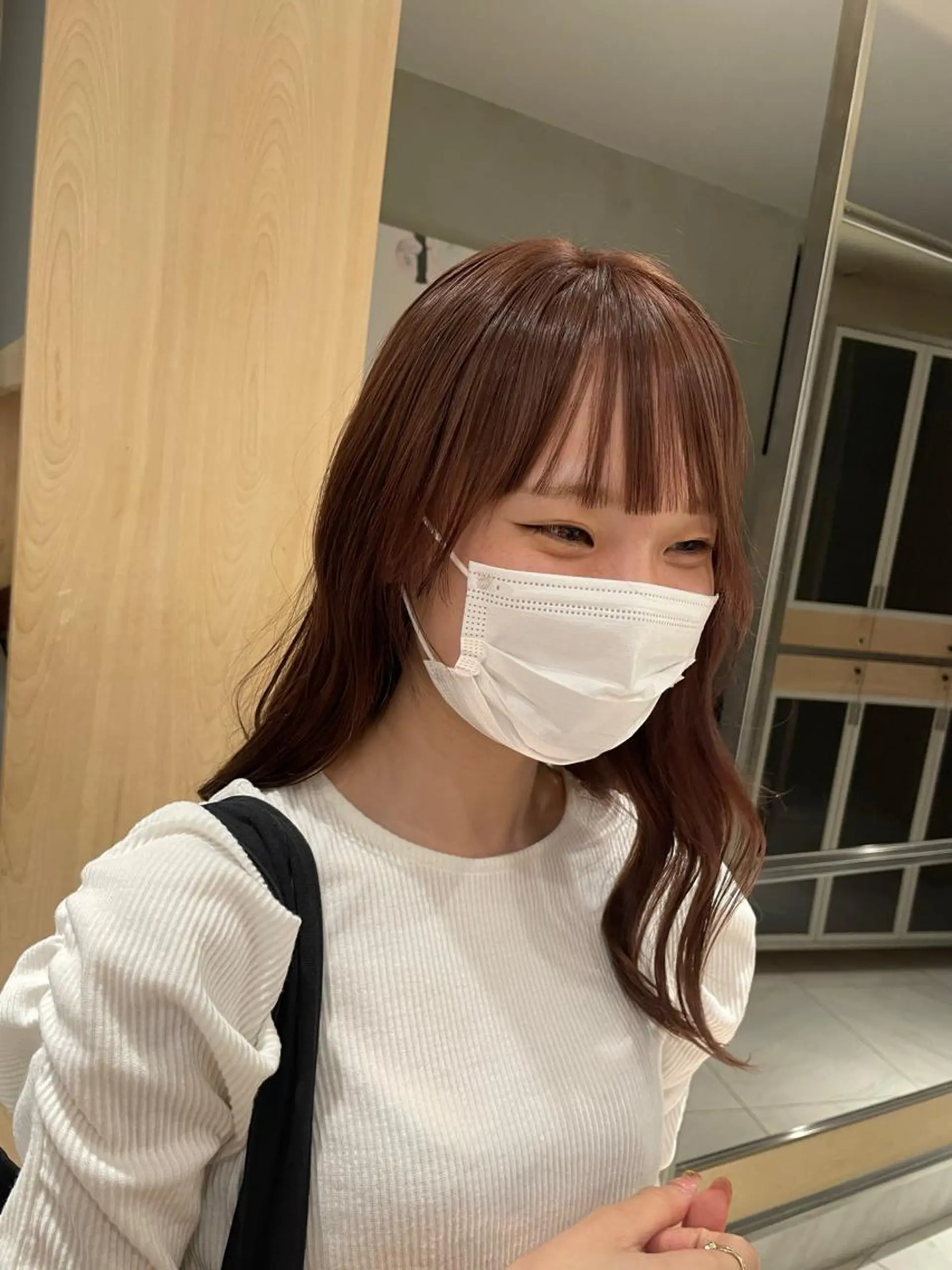 セミロング ヘアアレンジ カット ヘアカラー トリートメント ヘッドスパ ヘアセット 艶髪/レイヤーカット 🐣misakiのヘアスタイル