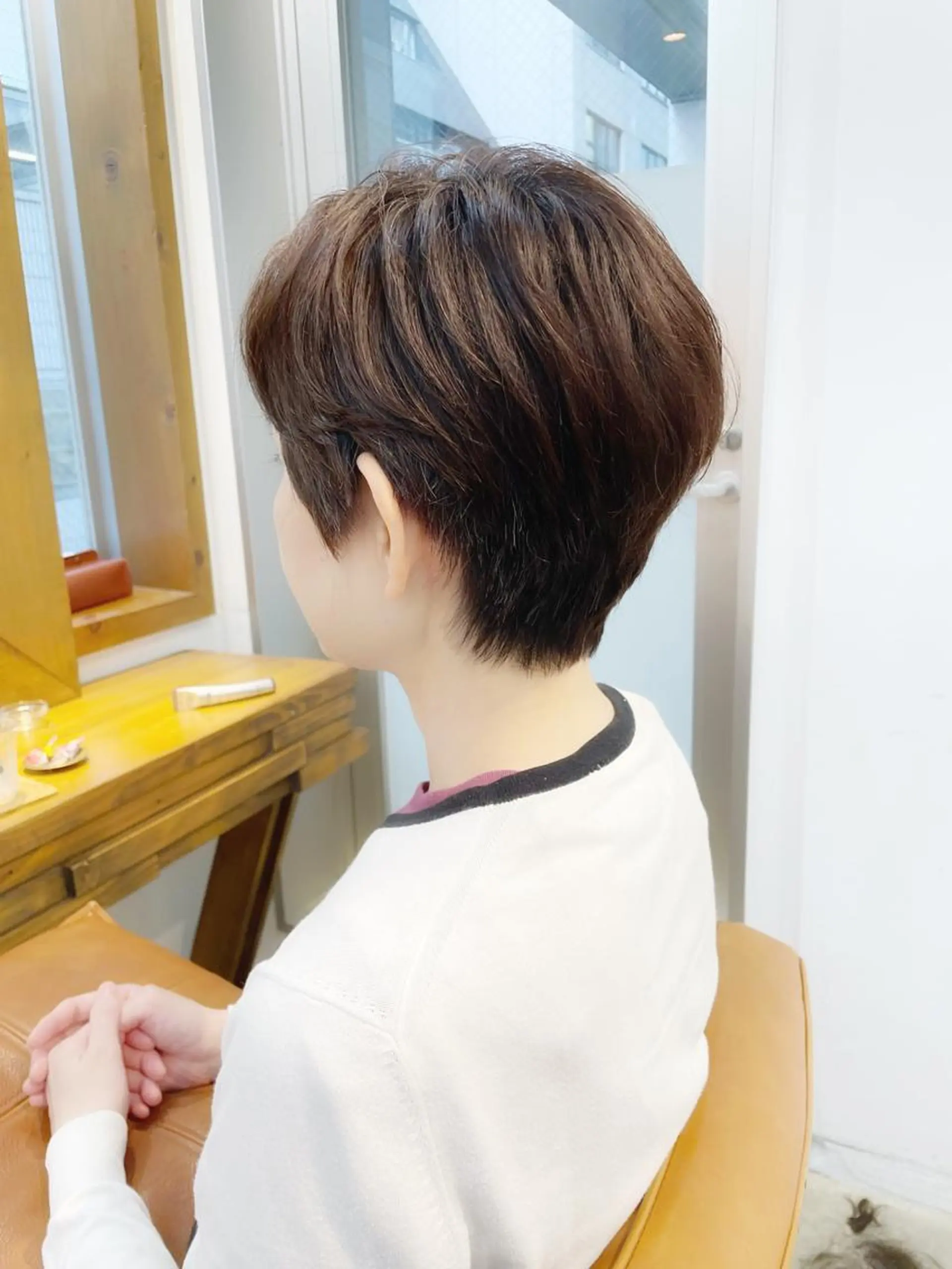 ショート ショートボブ ハンサムショート ボブ くせ毛 ショートヘア 👑銀座ショート/ 絶壁補正/金子涼👑のヘアスタイル