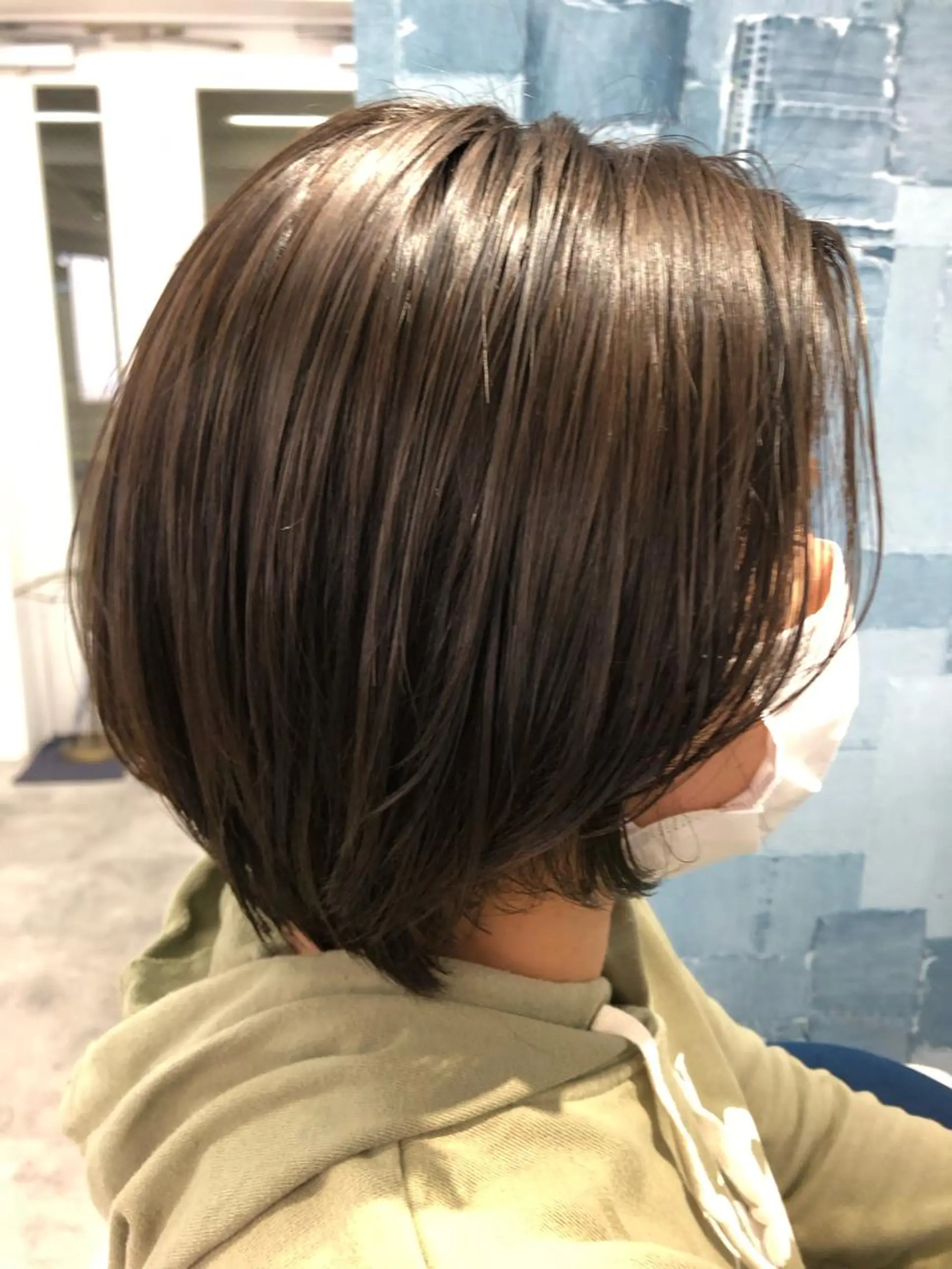 ミディアム カラー ボブレイヤー ボブ レイヤーカット カット ヘアカラー Noyヨシモト ヒロトのヘアスタイル