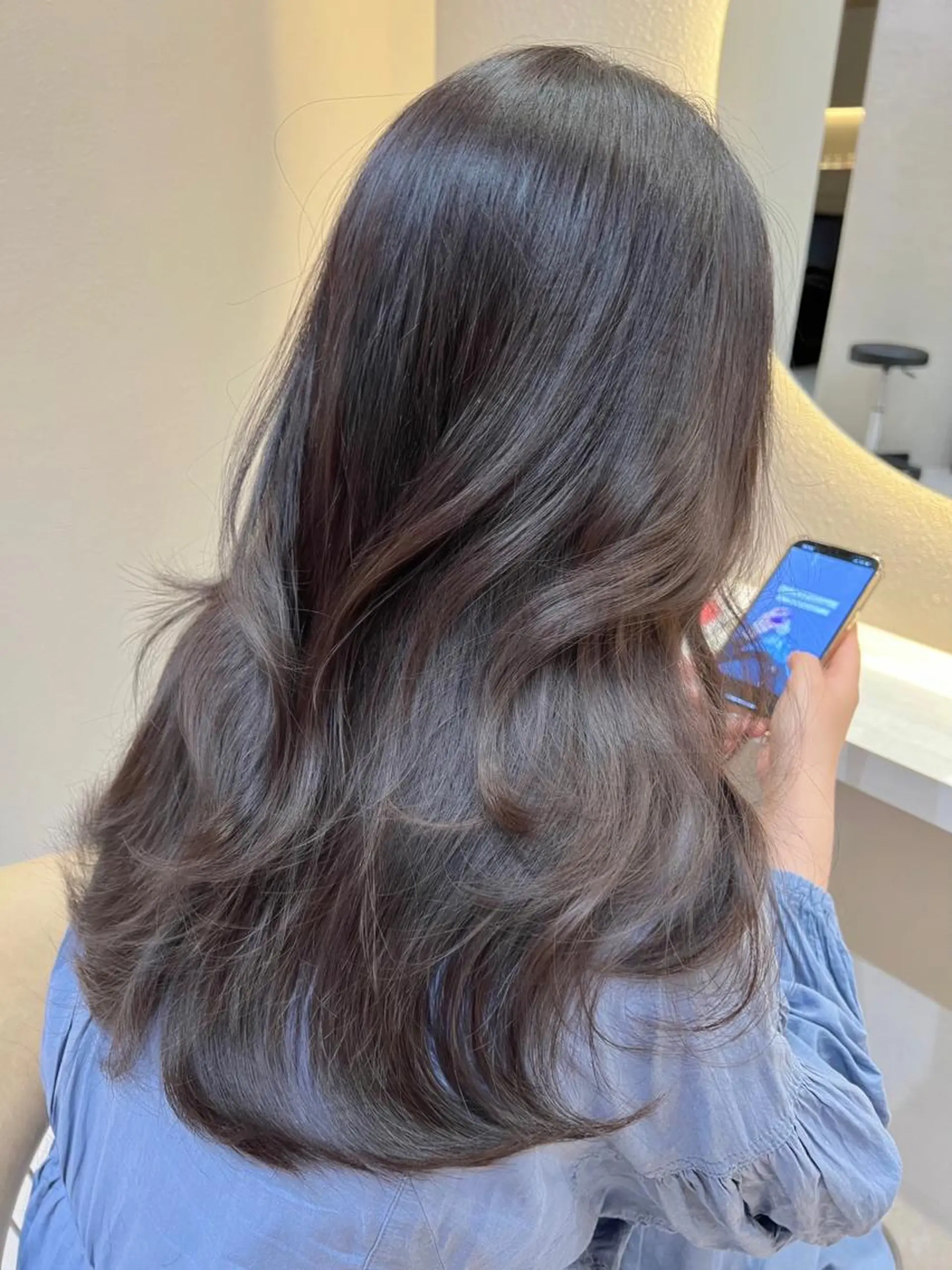 ロング カラー ヘアカラー トリートメント レイヤーカット/ 顔周り 五島巨幹のヘアスタイル