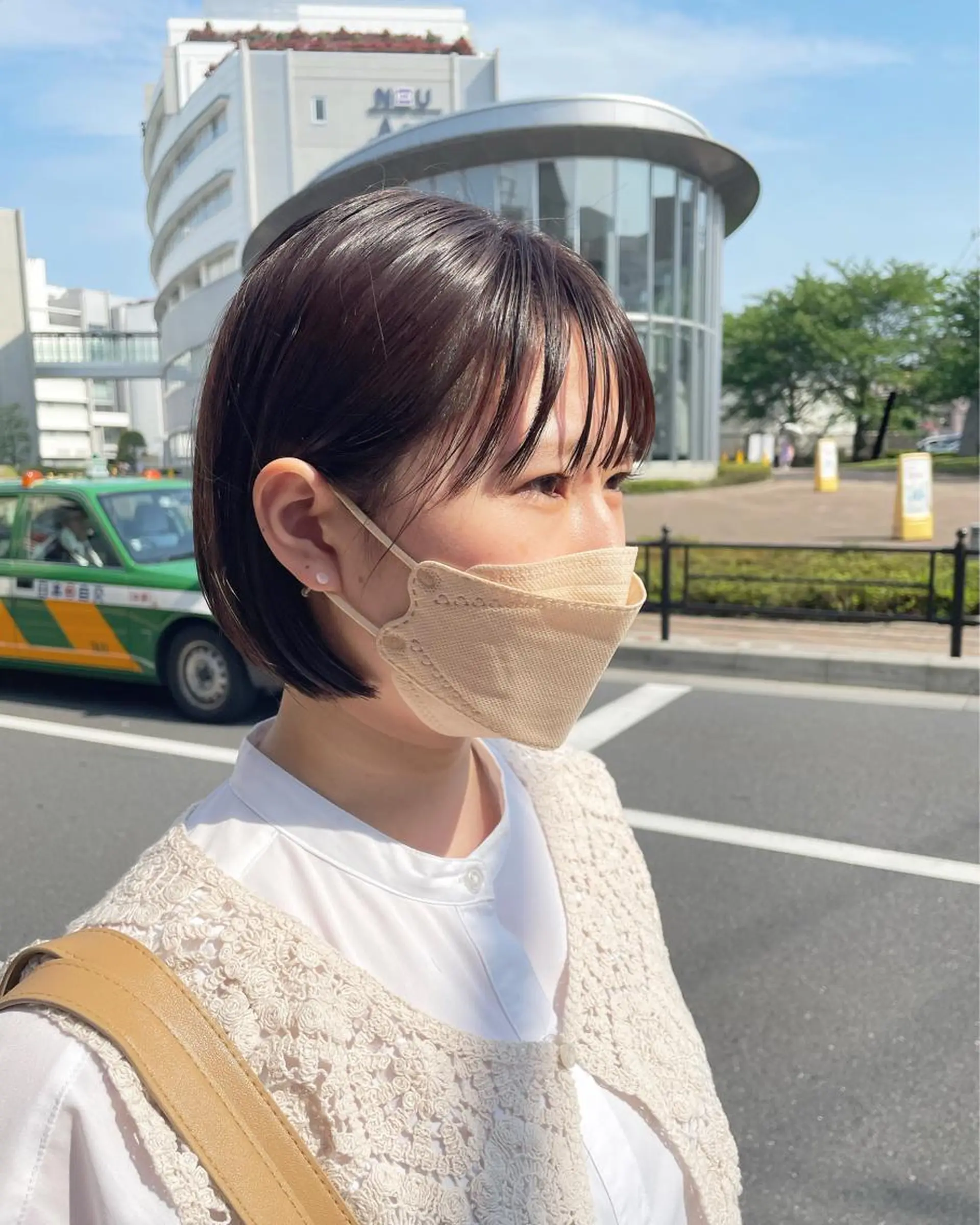 ショート 切りっぱなしボブ ショートボブ アッシュ アッシュグレー ボブ 竹内 宏法のヘアスタイル
