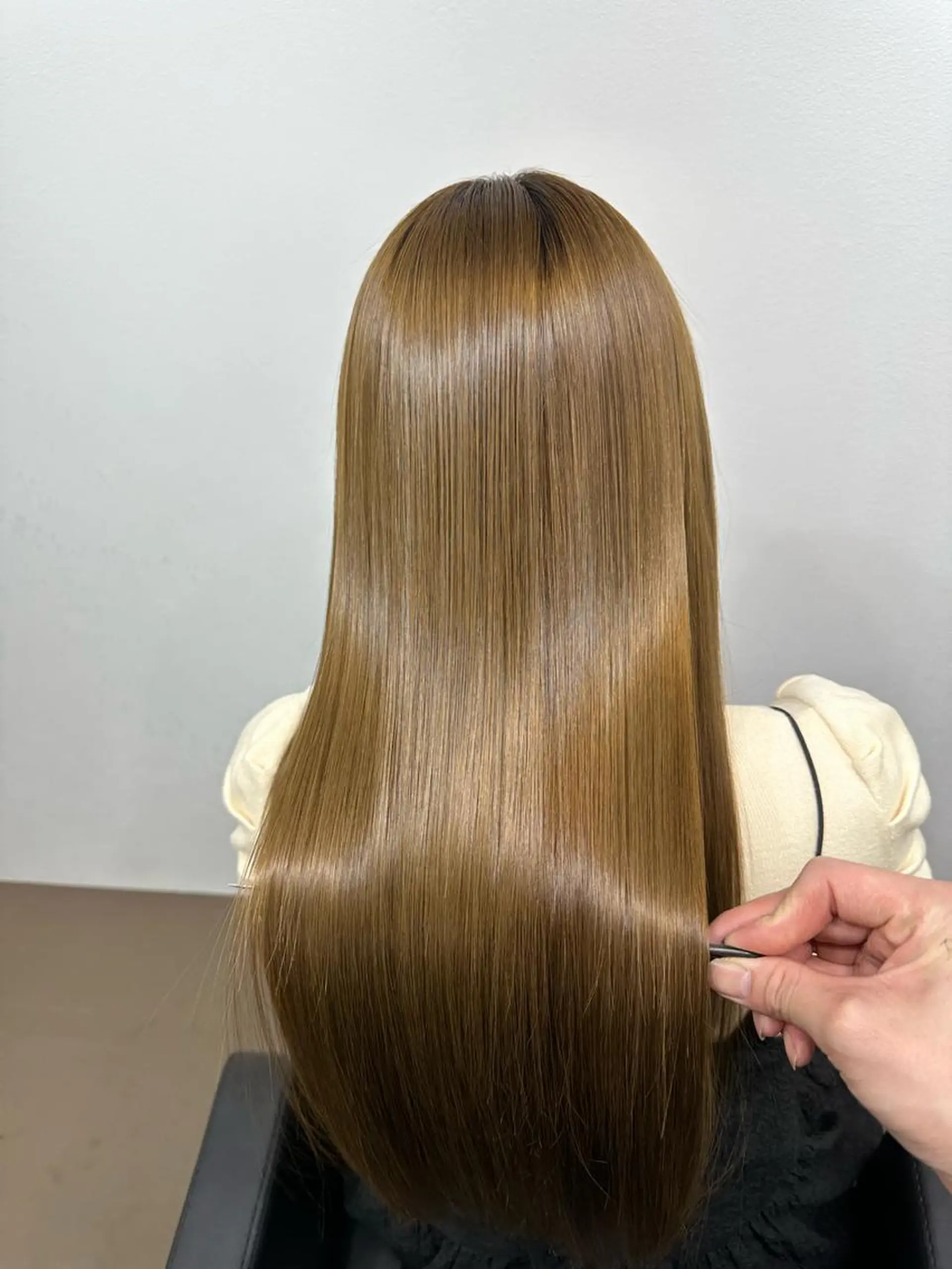 ロング ボブ ハイライト 髪質改善 ヘアカラー トリートメント ✂︎透明感カラー特化 /日和優真✂︎のヘアスタイル