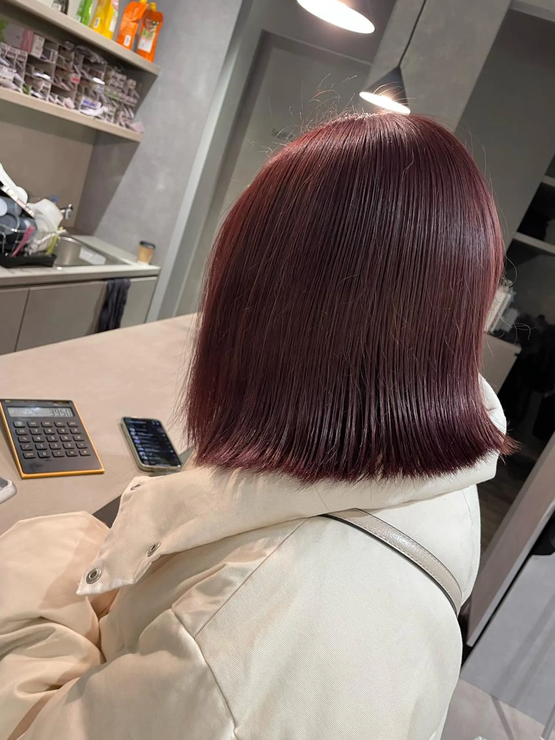 ミディアム カラー バレイヤージュ ベージュカラー ブリーチ ブロンド デザインカラー ヘアカラー 韓国風/オシャレ /縮毛矯正/滝口琴未のヘアスタイル