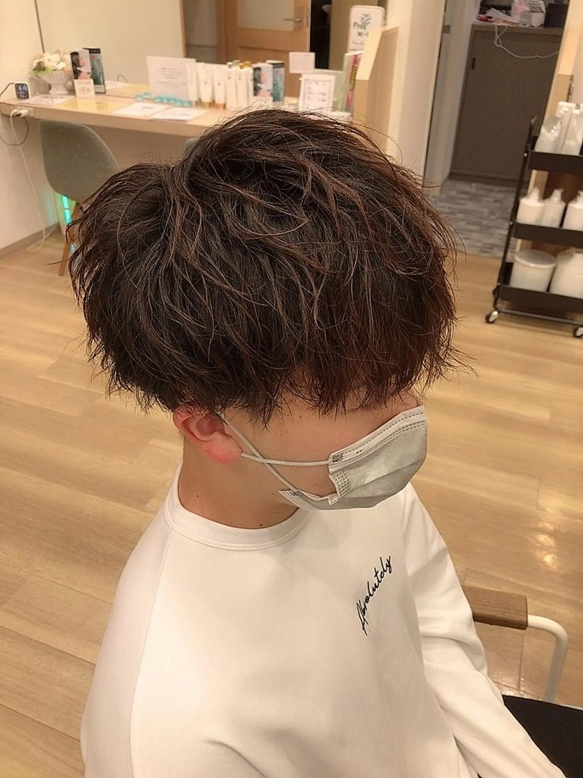 ミディアム メンズ メンズパーマ波巻き 🌳大森悠登🌳のヘアスタイル