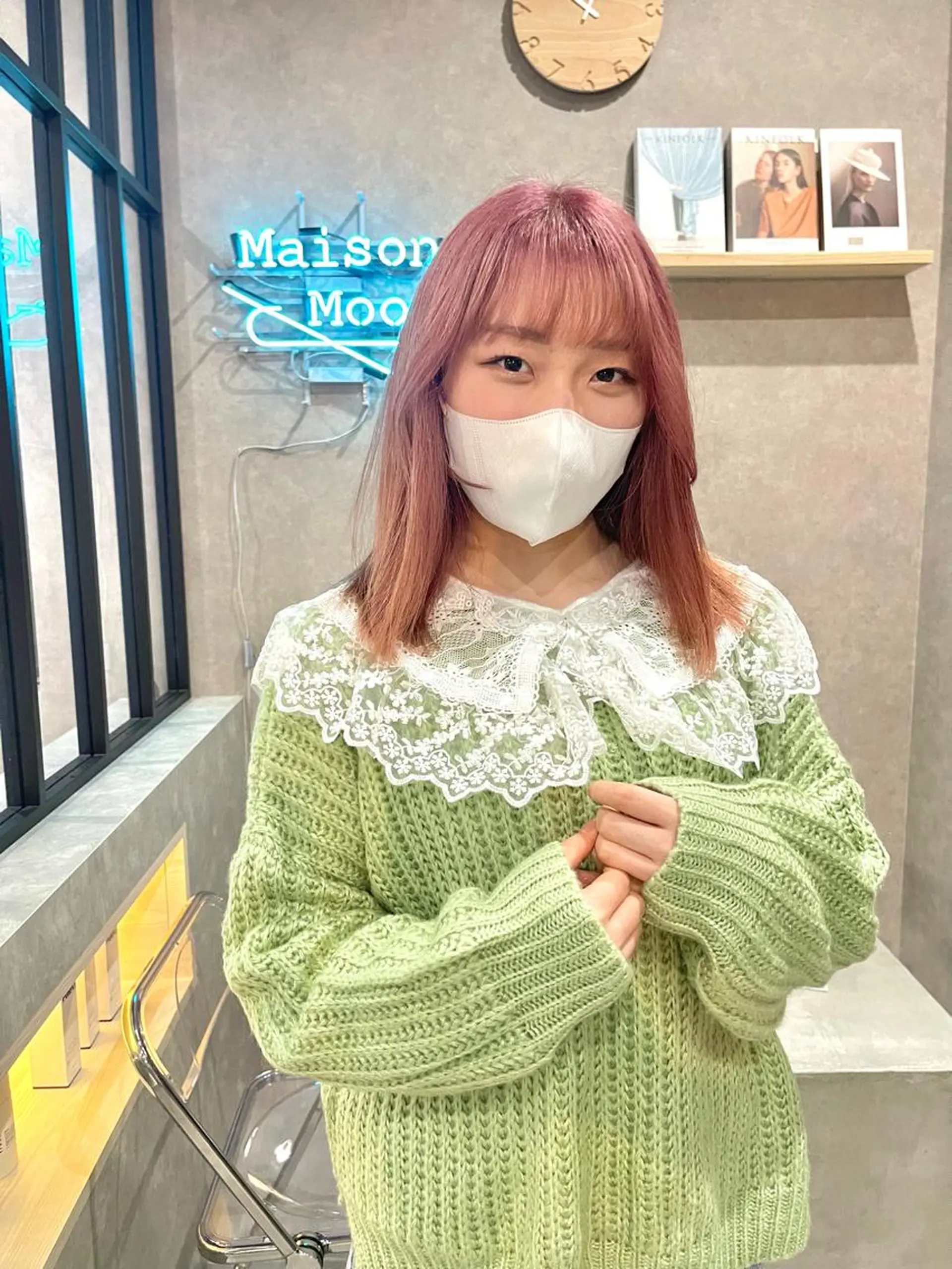 セミロング カラー カット ヘアカラー トリートメント 一ノ瀬 暁のヘアスタイル