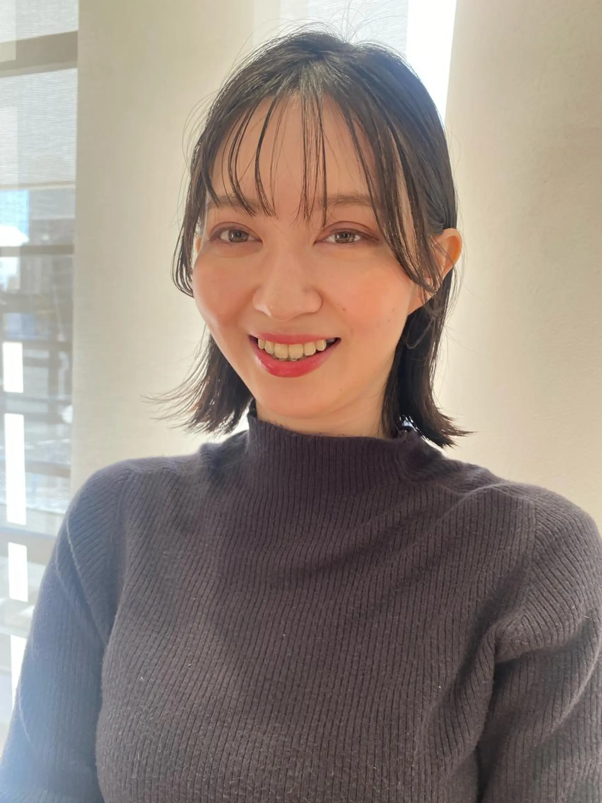 ミディアム 似合わせカット 増井 彩乃のヘアスタイル