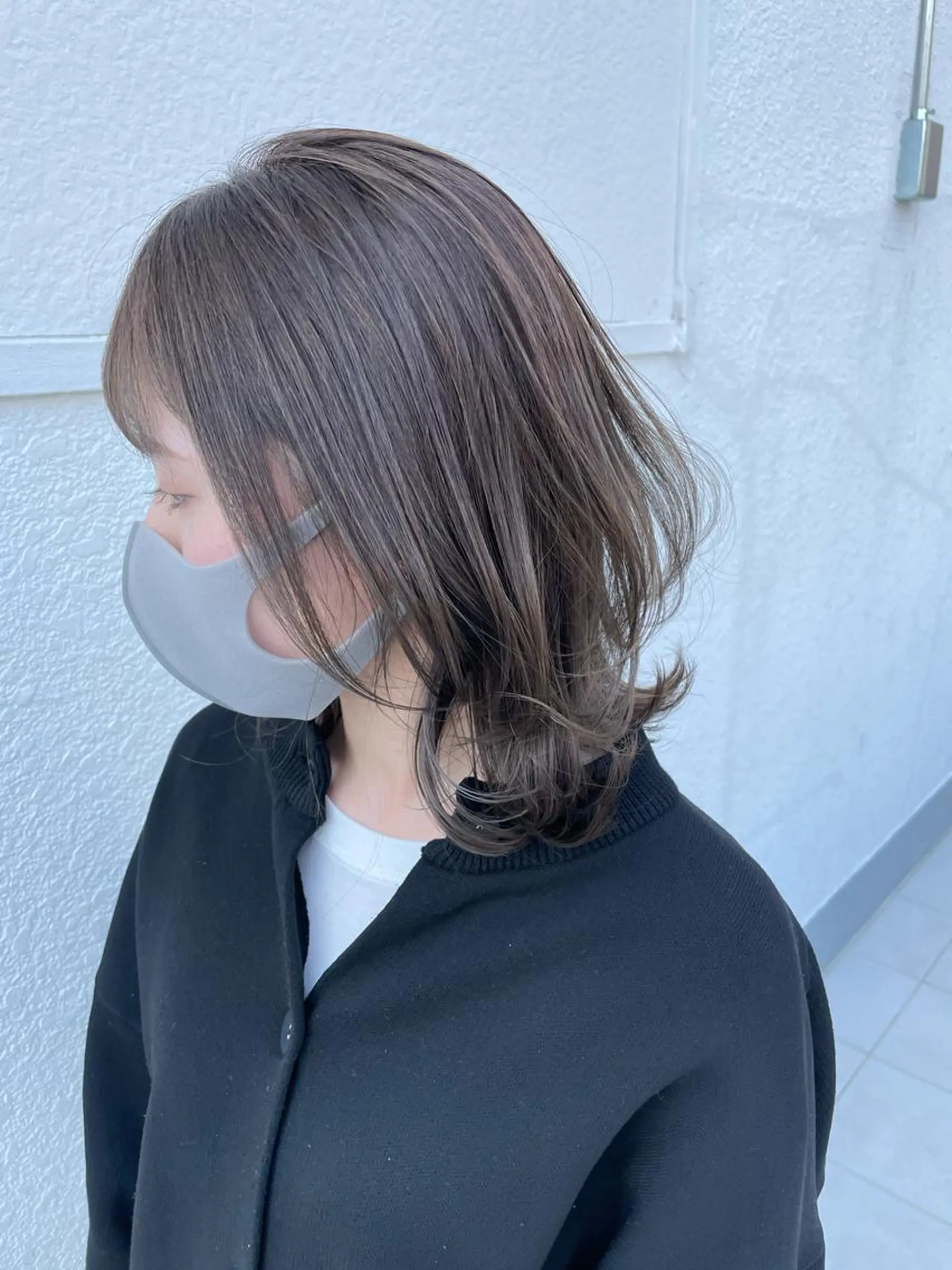 ミディアム ハイライト レイヤーカット カット ヘアカラー peige 斉藤✨大人ヘアー✨のヘアスタイル
