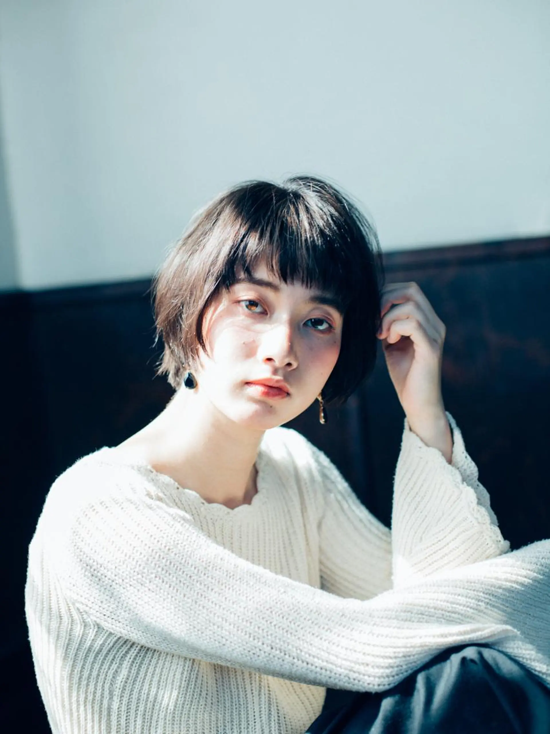 ショート カラー パーマ ヘアアレンジ メンズ キッズ ネイル マツエク・マツパ ヘアカラー トリートメント premier modelsのヘアスタイル