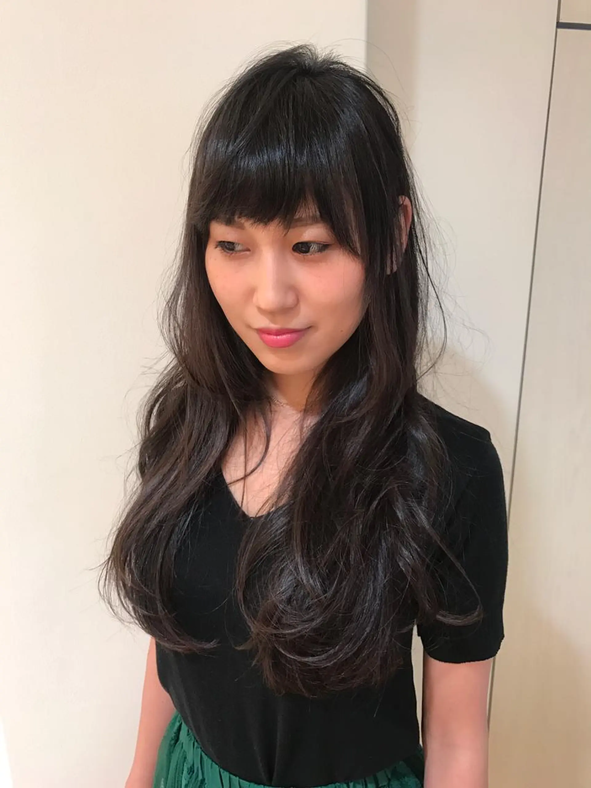 セミロング ロング パーマ セミロングパーマ ロング ストレートパーマ ReMix 新宿店所属・タジマ ヤスヒサのヘアスタイル