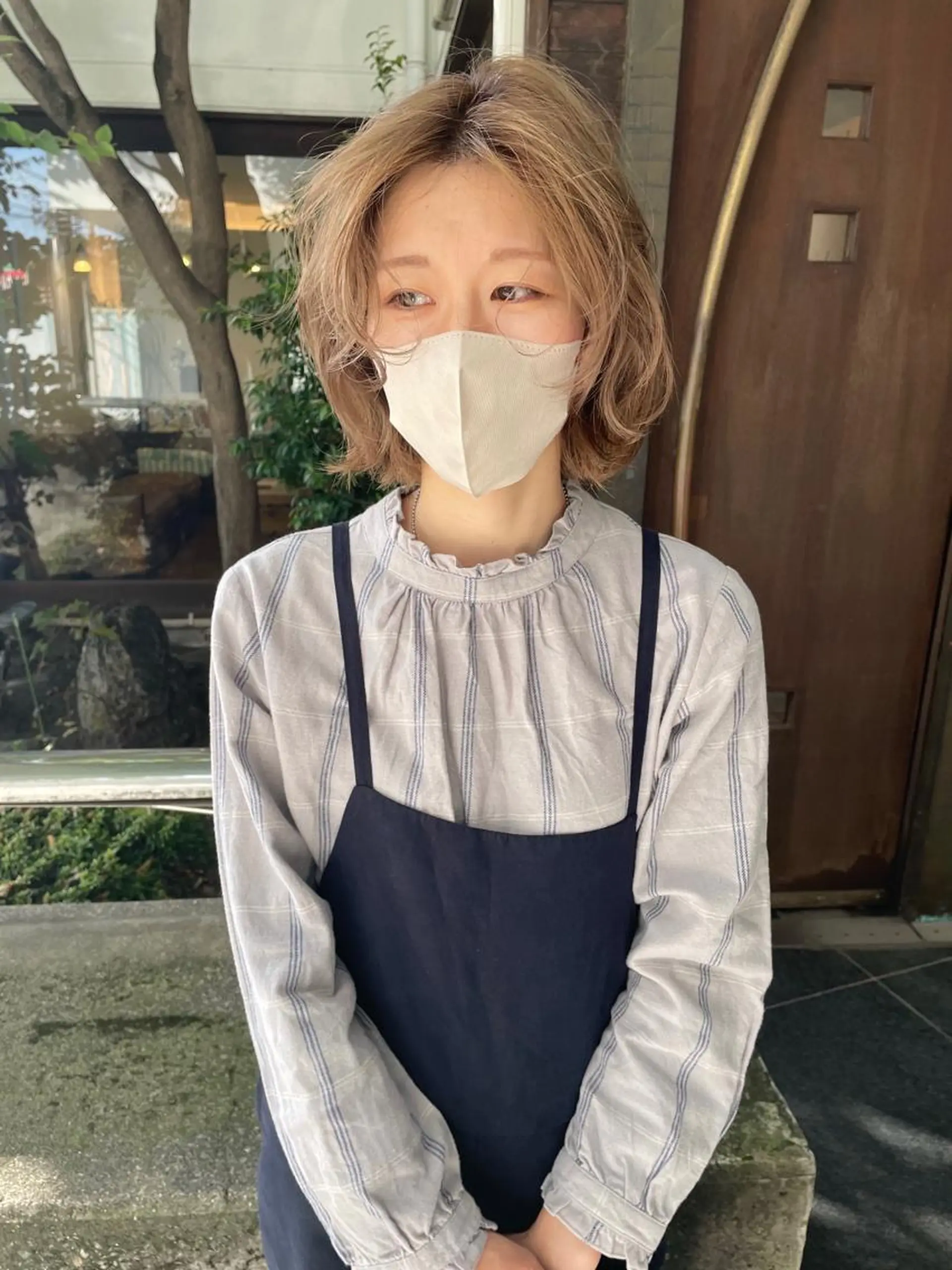 ミディアム ヘアカラー 田口 武英のヘアスタイル
