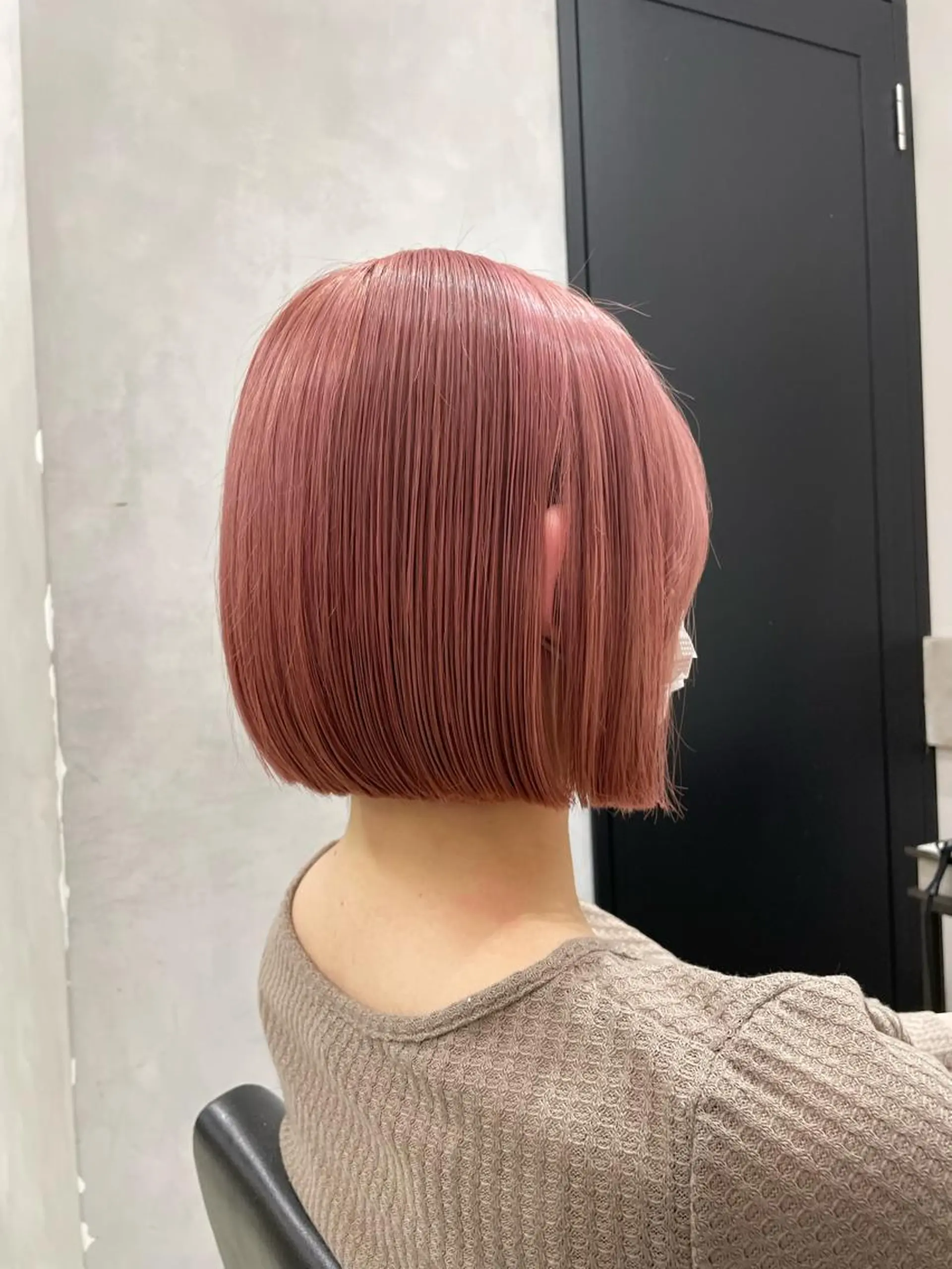 ショート カラー ベージュカラー ハイトーンカラー ピンクカラー ピンクベージュ ボブ カット ヘアカラー トリートメント 🔷ダブルカラーハイ トーン🔷櫻井走のヘアスタイル