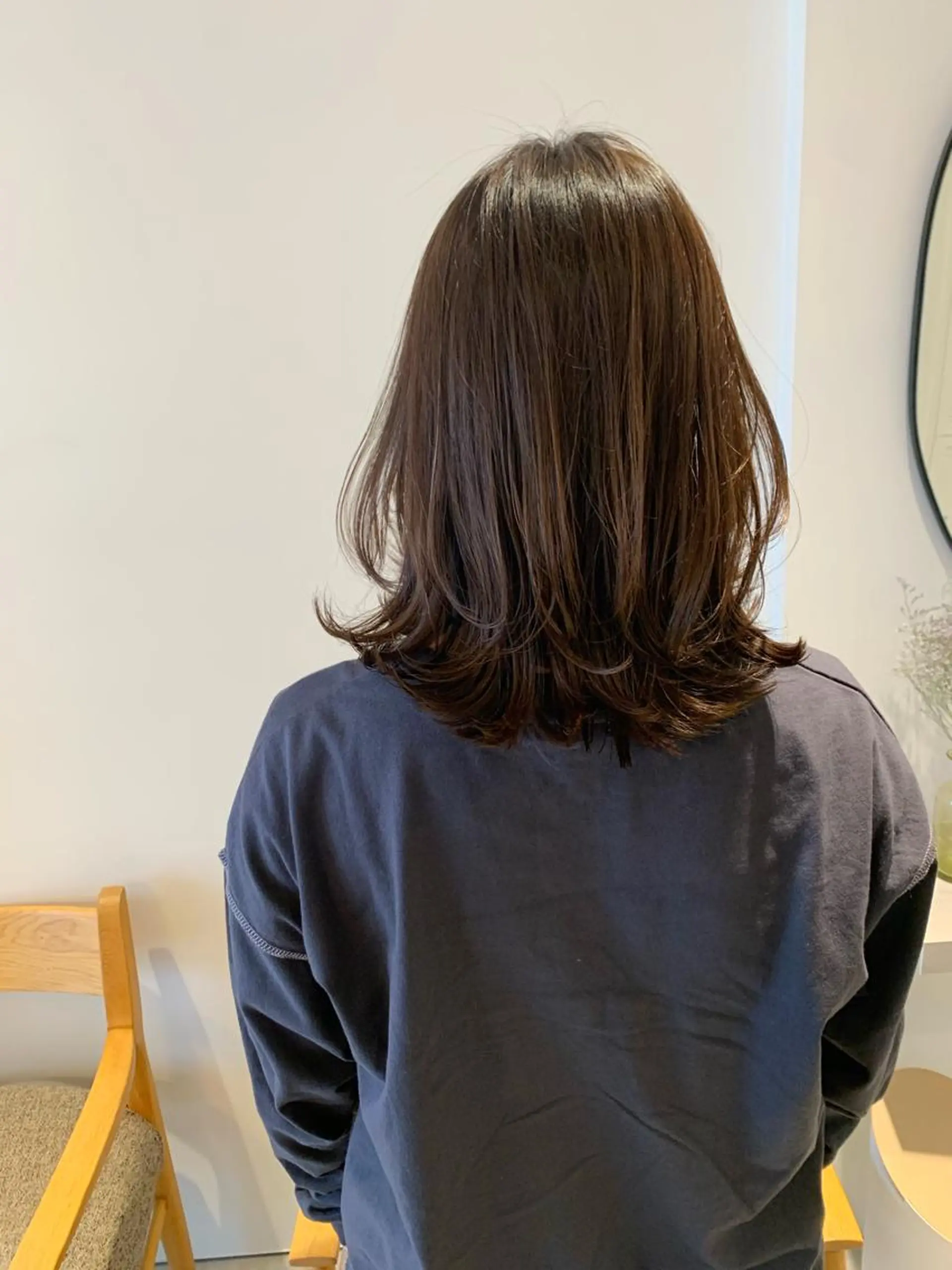 セミロング くびれヘア カット パーマ ナチュラルヘア/ 似合わせ/三宅 昌太のヘアスタイル