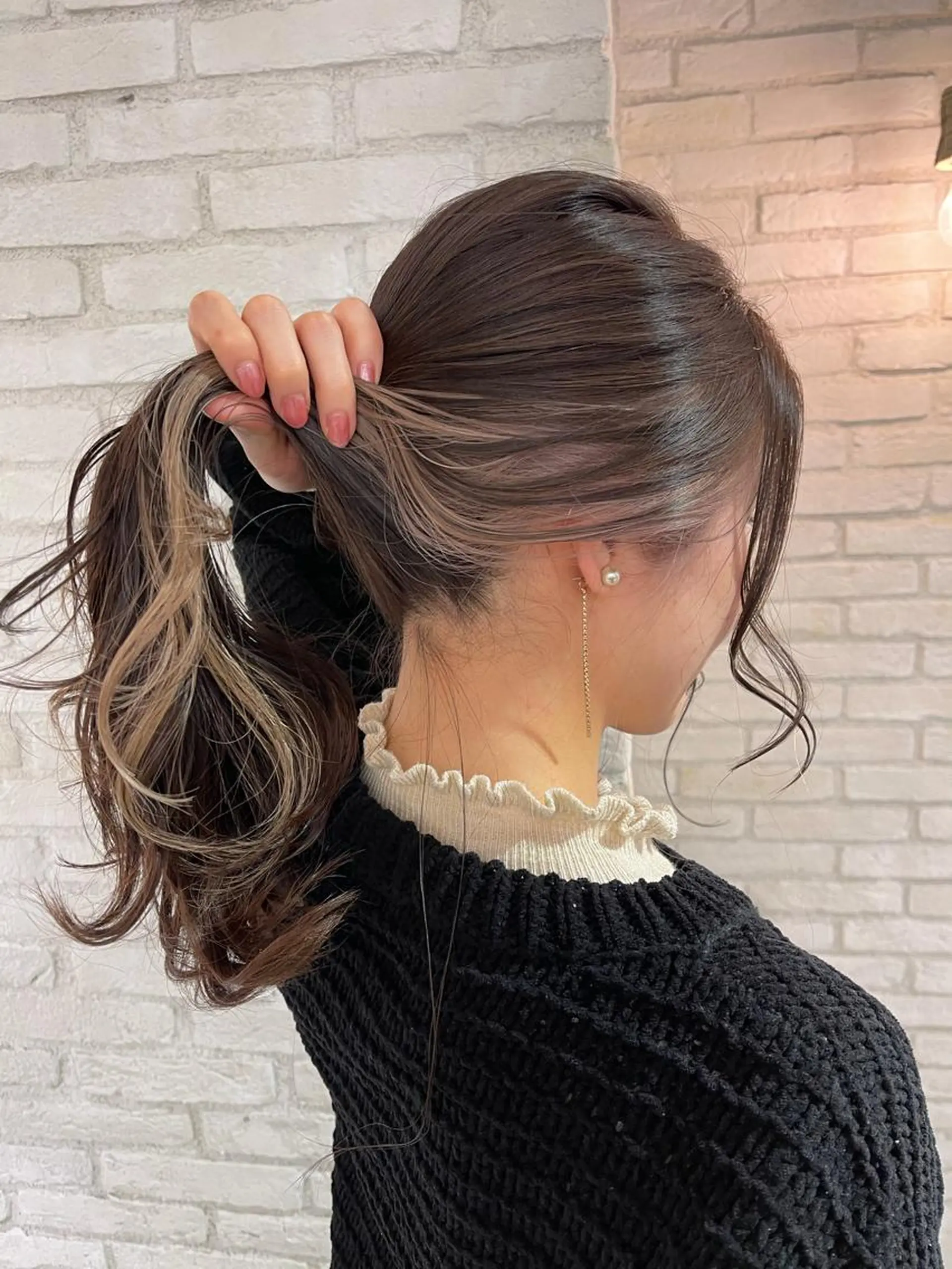 ロング カラー パーマ ヘアアレンジ レイヤー＆カラー 人気美容師倉崎涼のヘアスタイル