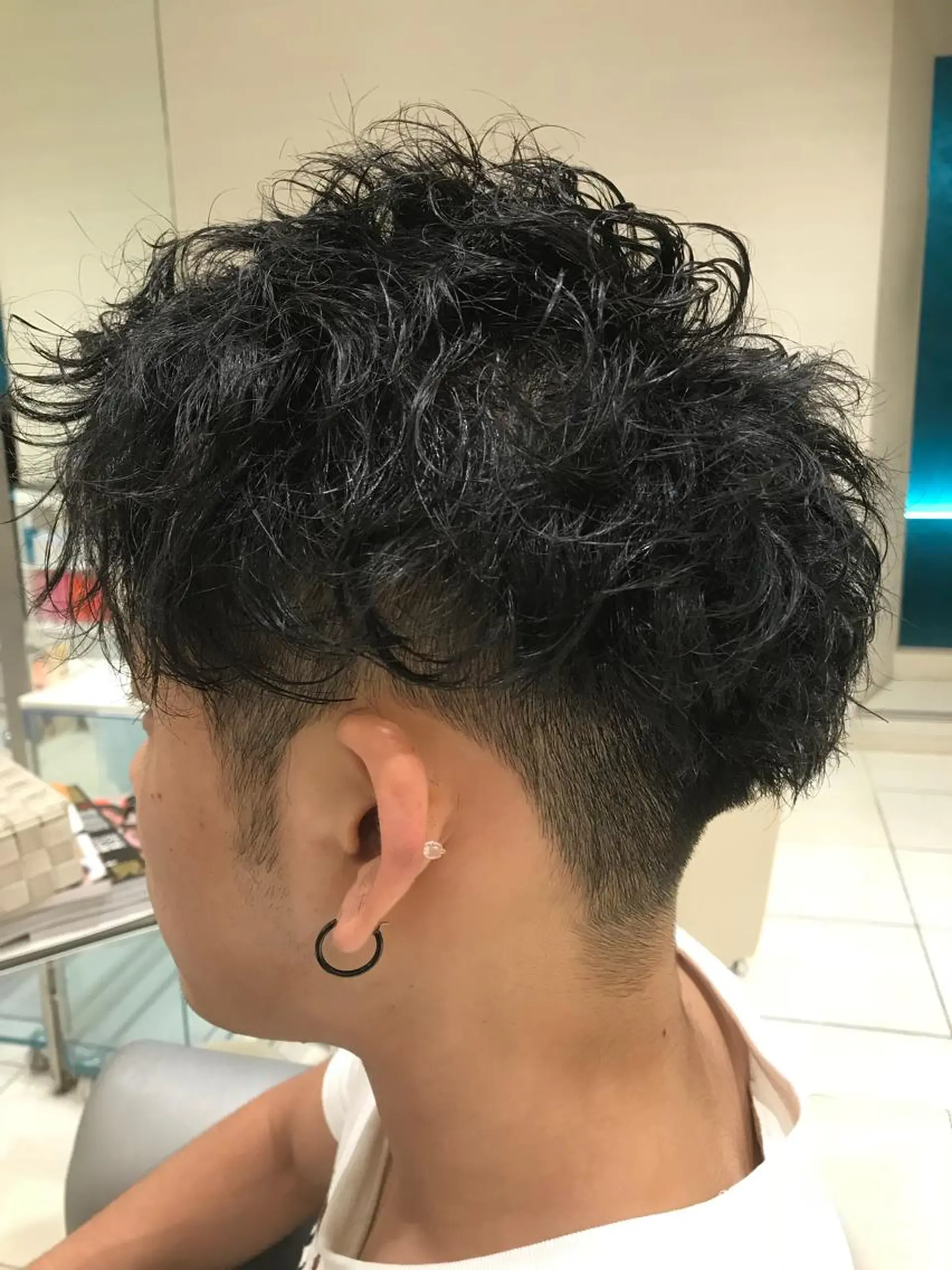 ショート カラー パーマ ヘアアレンジ メンズ キッズ ネイル マツエク・マツパ ツーブロック 刈り上げ メンズネイル カット パーマ EnBlesS西宮 マンツーマン神道有基のヘアスタイル