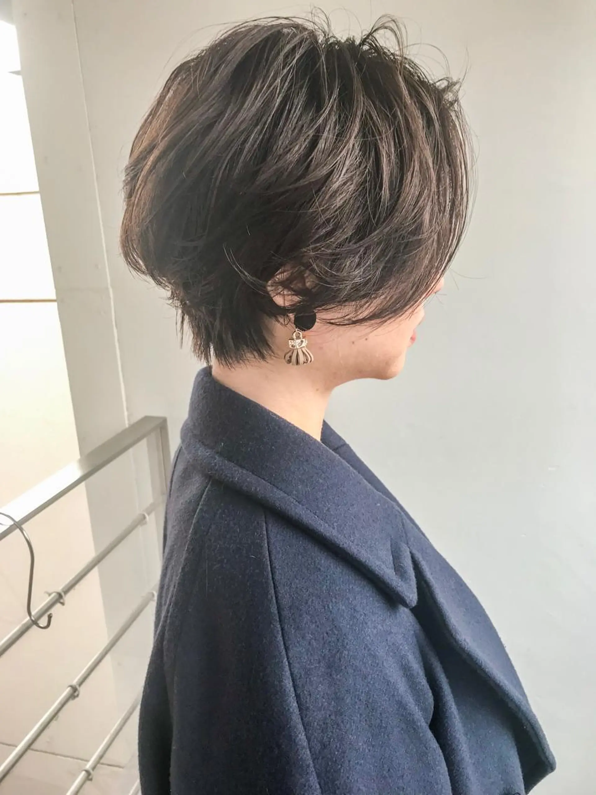 ショート カラー パーマ ショート/レイヤー なら石井知希のヘアスタイル