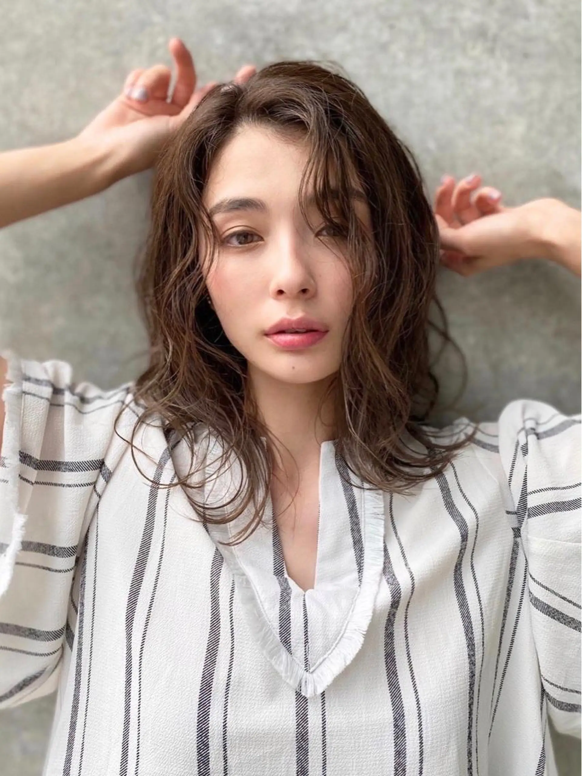 セミロング カット ヘアカラー トリートメント 愛されヘア♪ 大森春奈のヘアスタイル