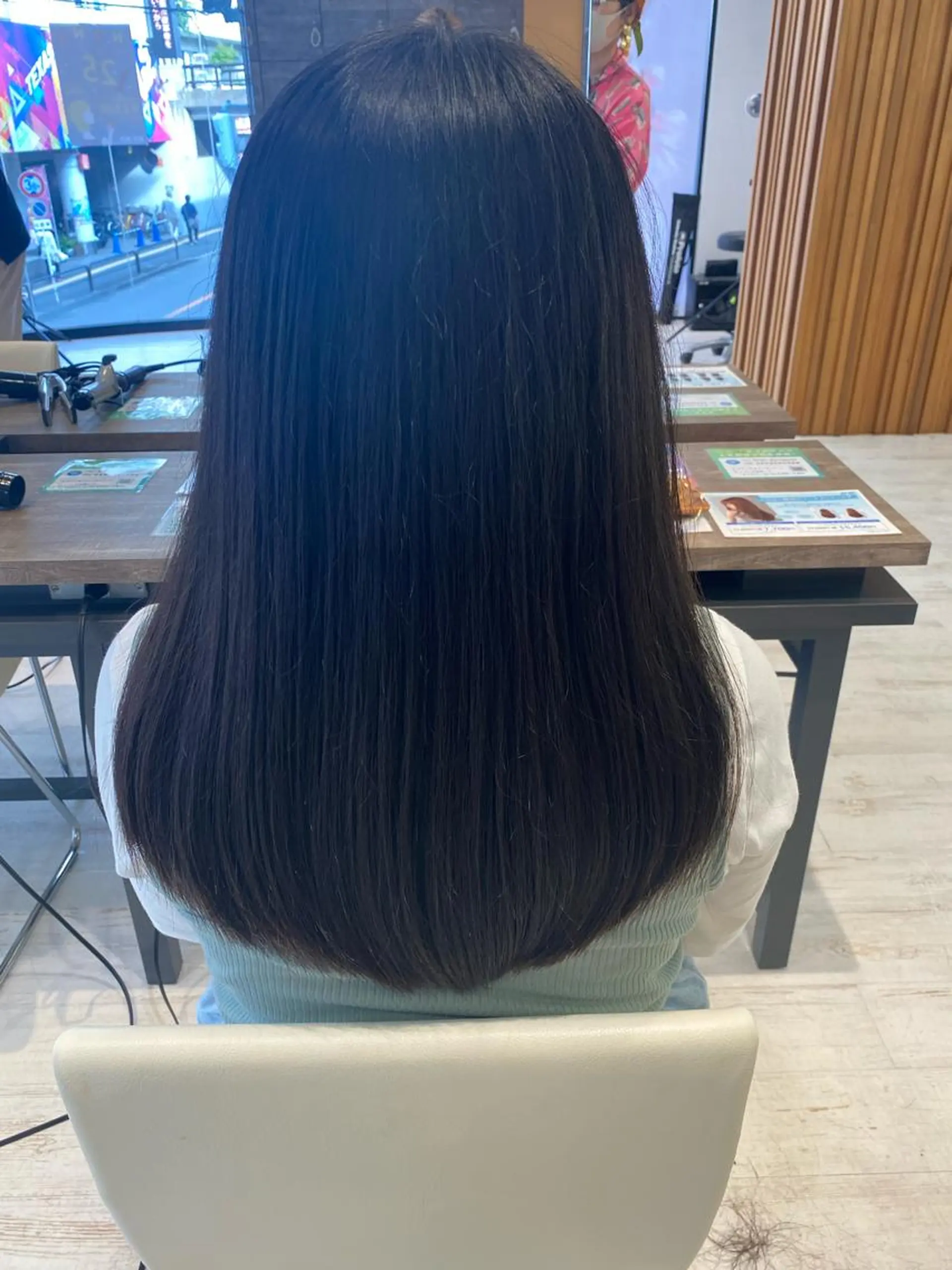 ロング ロング 小顔レイヤー/ ベージュ🤍Rieのヘアスタイル