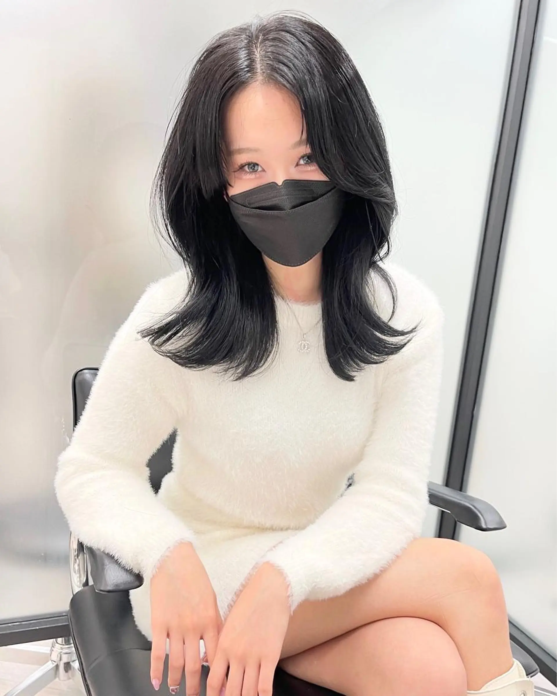 セミロング カット ヘアカラー トリートメント 韓国レイヤーカット 髪質改善▫️水野有真のヘアスタイル