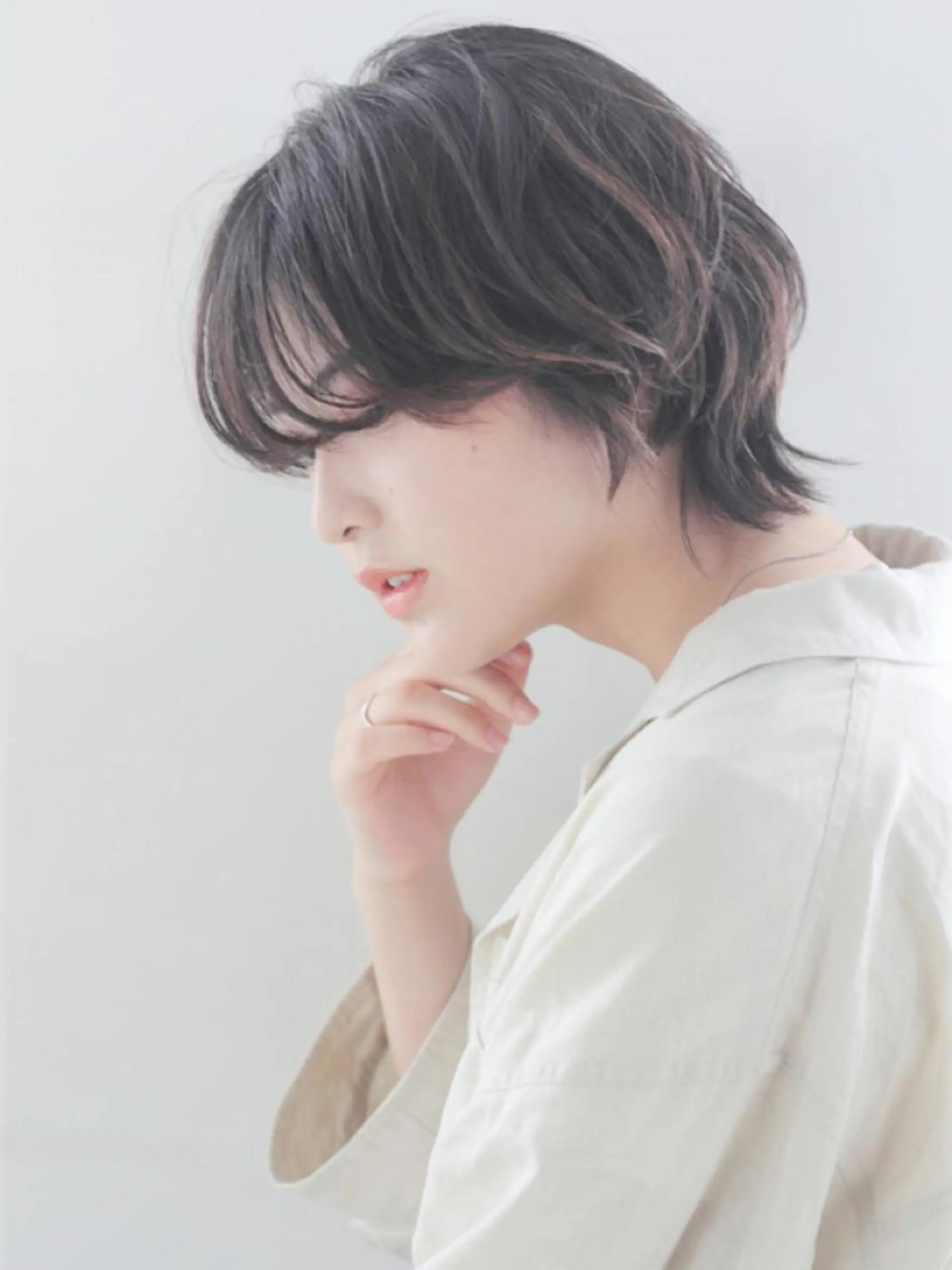 ショート パーマ メンズ 松岡 知のヘアスタイル