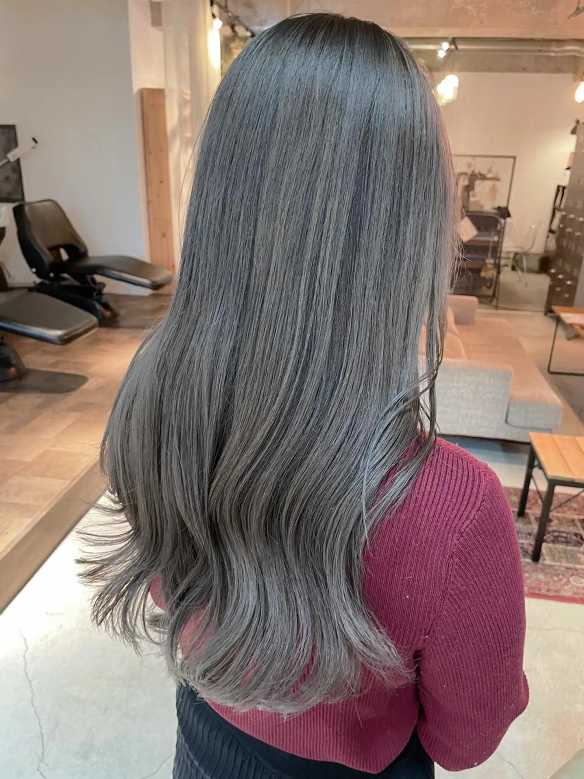 ロング カラー 韓国ヘア/暖色カラー 新美多英のヘアスタイル