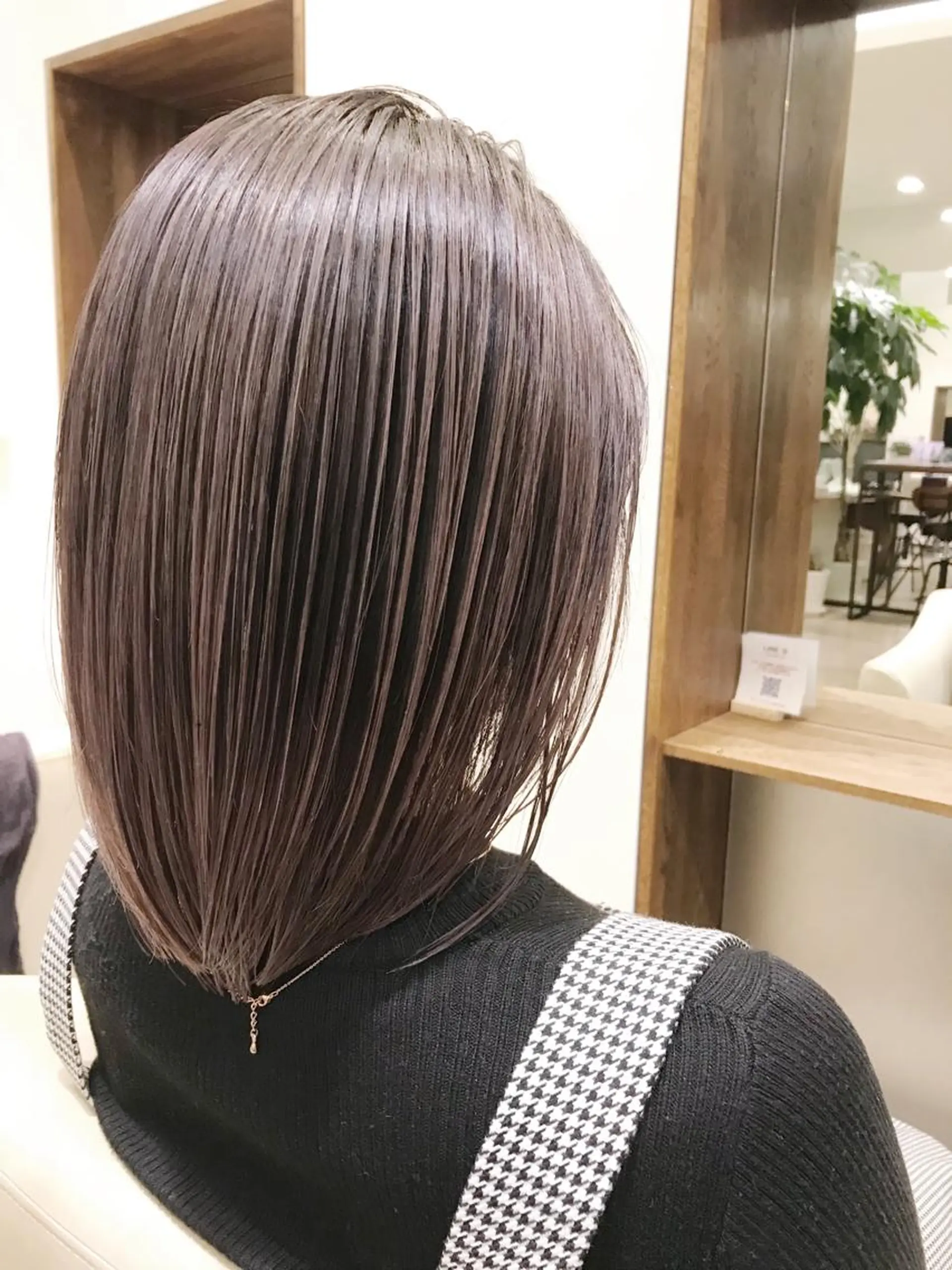 ミディアム カラー バレイヤージュ レイヤーカット トリートメント 入江 允のヘアスタイル