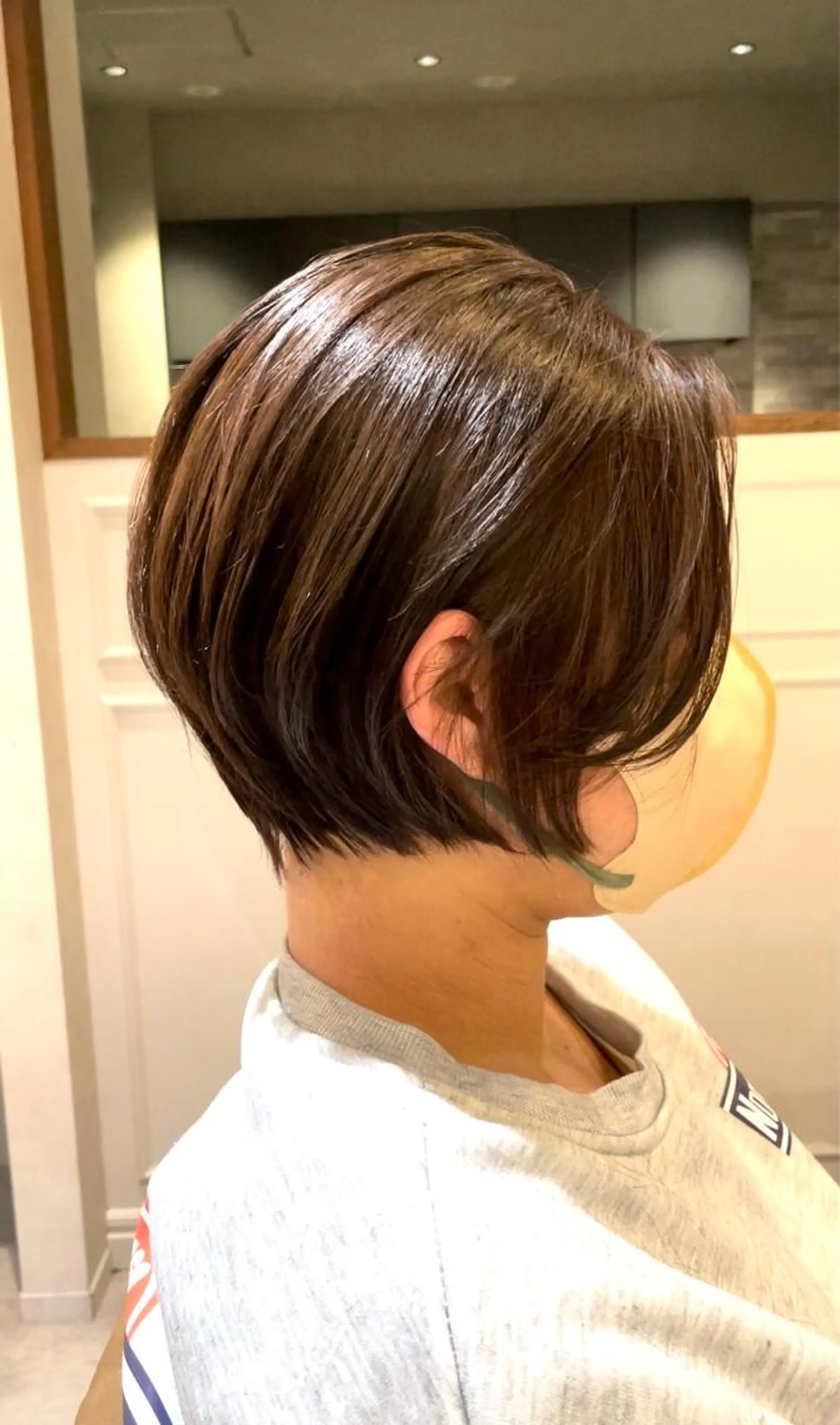 ショート カット ヘアカラー トリートメント 日比崚介🍀 おくれげ小顔カットのヘアスタイル