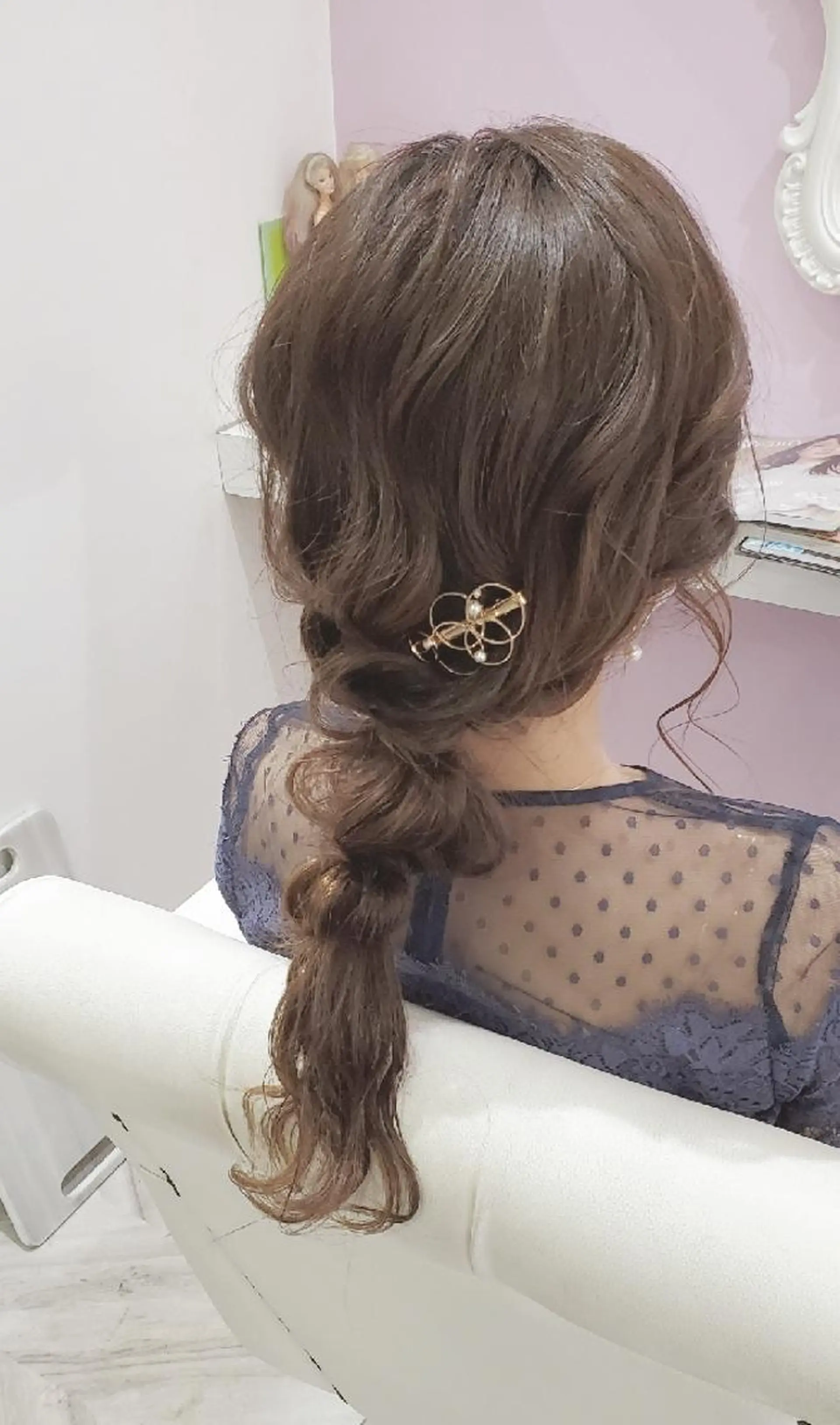 セミロング ヘアアレンジ ヘアセット ナカシマ  アユミのヘアスタイル