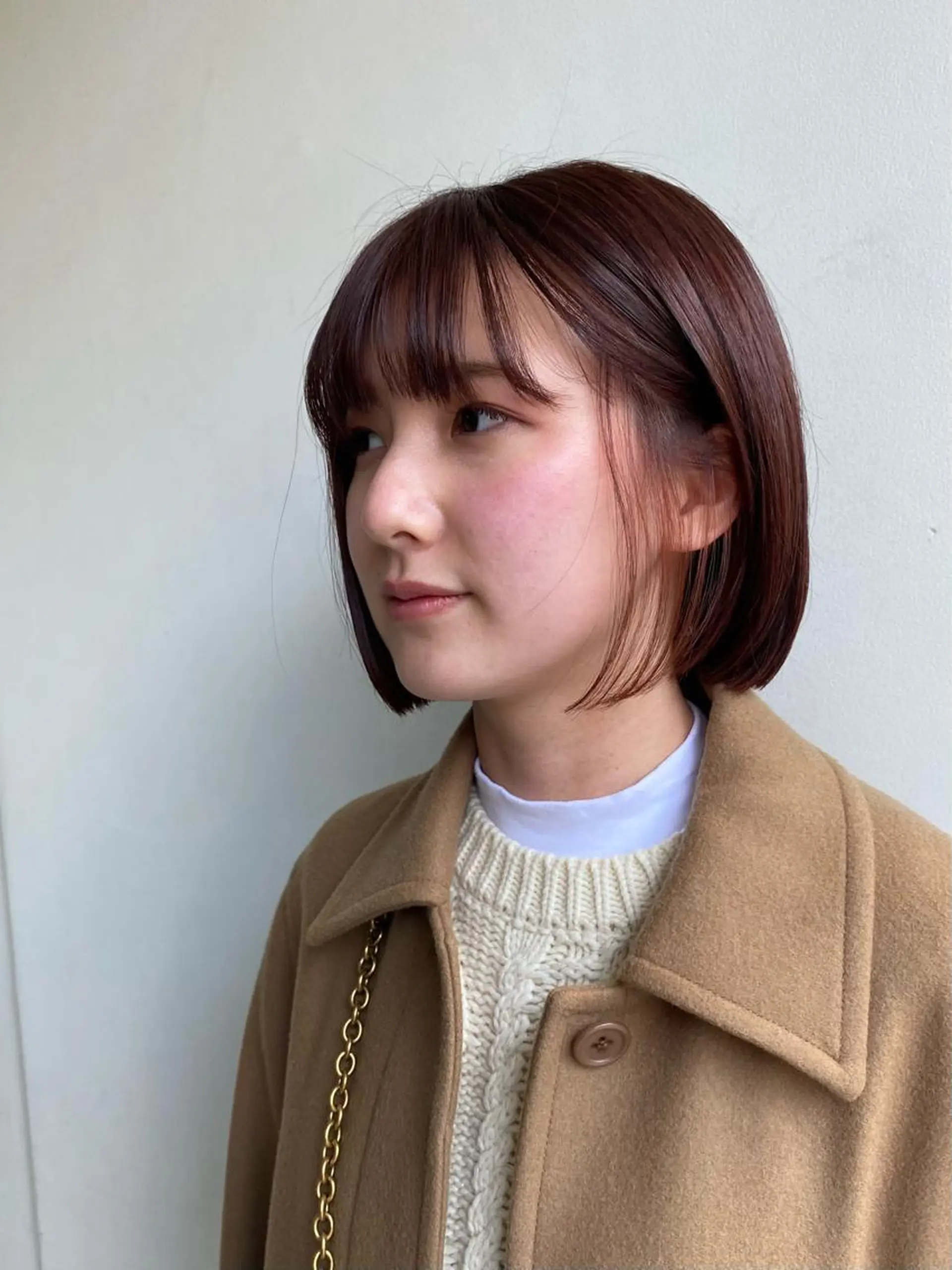 ミディアム ボブ タンバルモリ カット ヘアカラー 🍃YURI 🍃のヘアスタイル