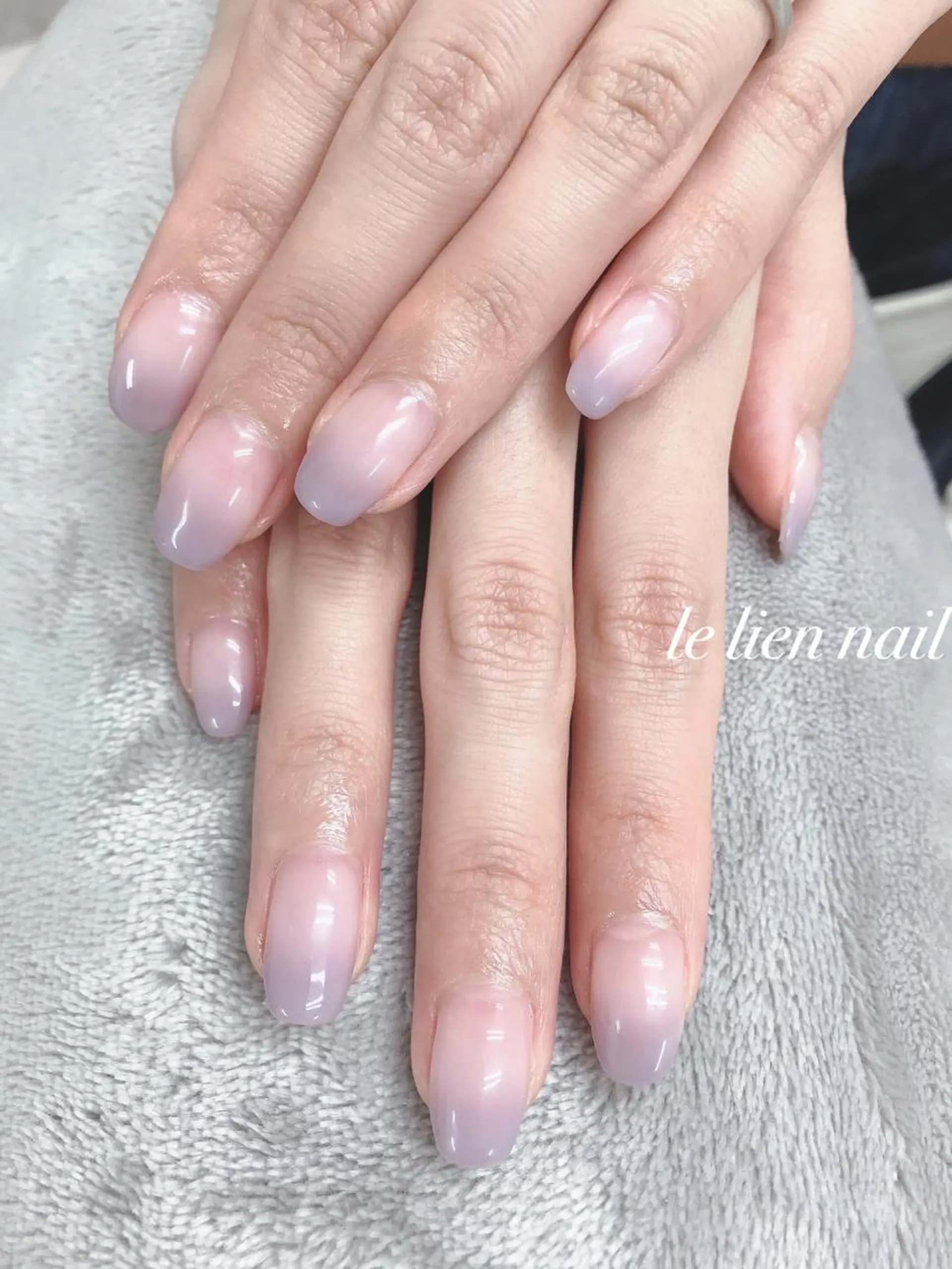 ミディアム パープルカラー le lien nailのネイルデザイン