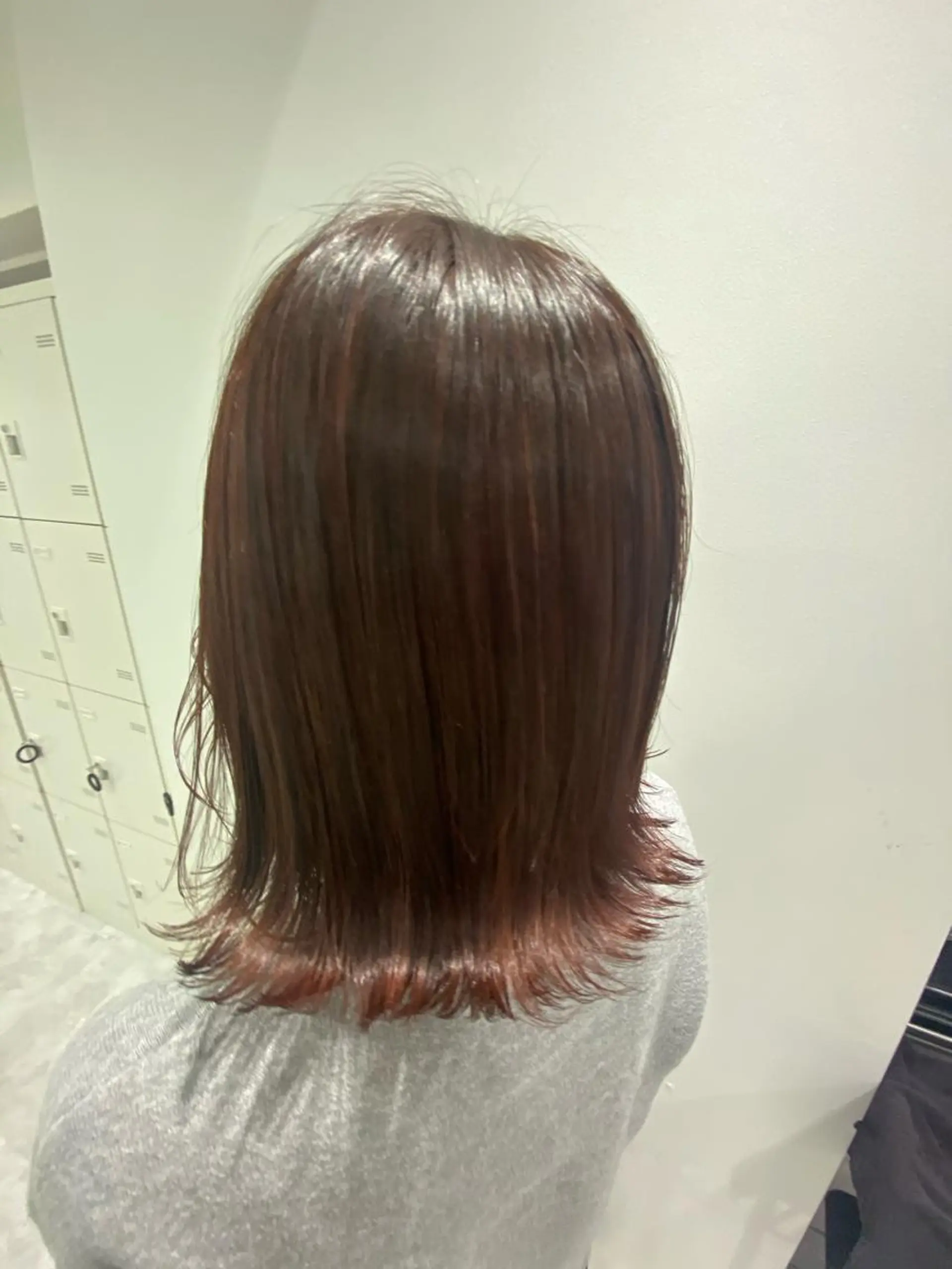 セミロング カラー パーマ ヘアアレンジ ネイル マツエク・マツパ 韓国風ベージュ🤎 赤みなし🌿横浜🤎のヘアスタイル