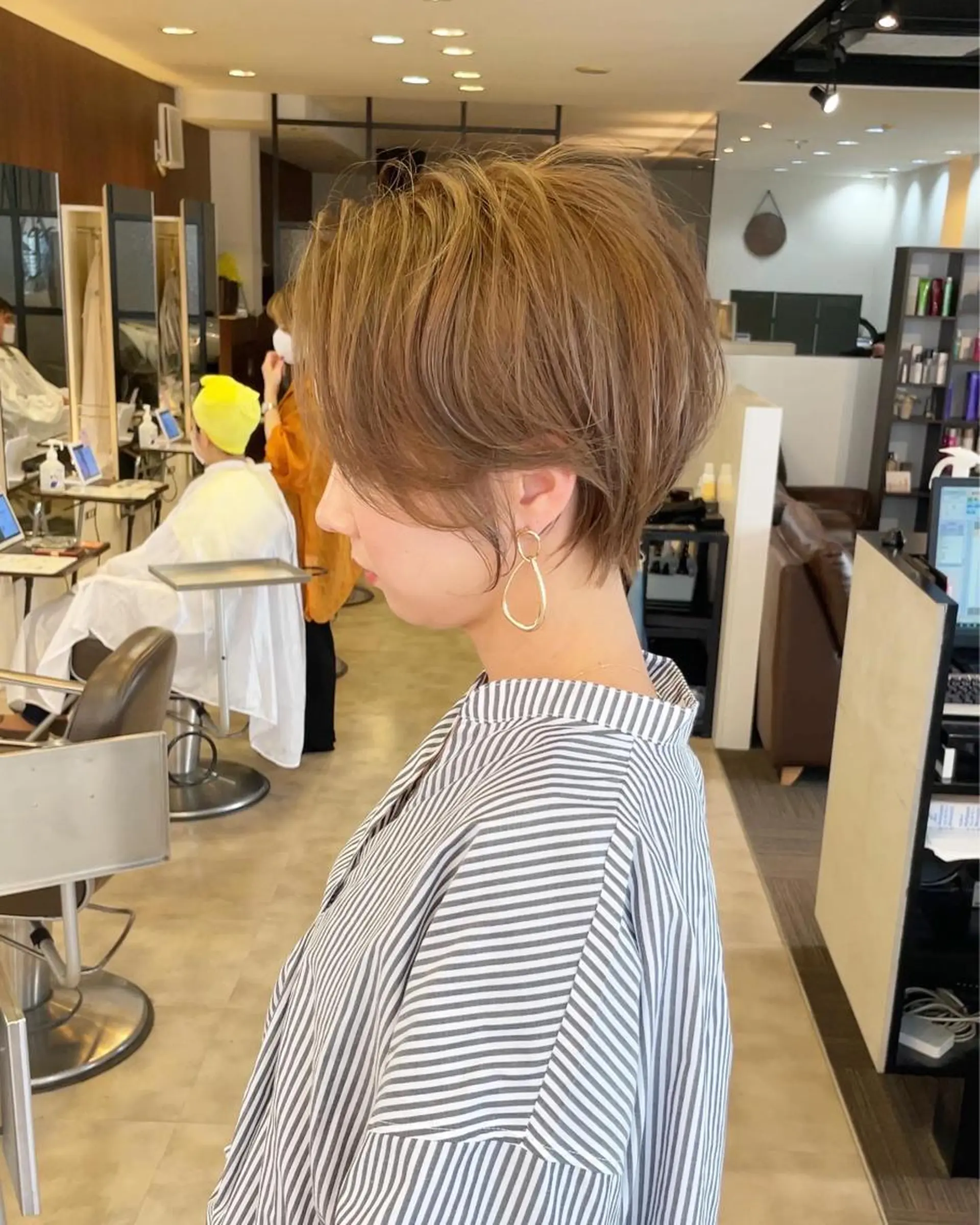 ショート 韓国レイヤー🇰🇷 ReLien西大寺店のヘアスタイル