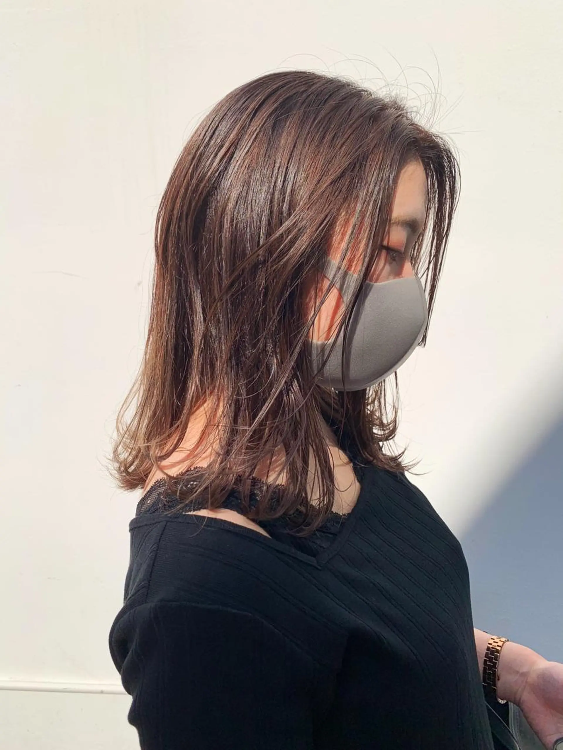 ミディアム カラー ヘアカラー トリートメント よしだ とおいのヘアスタイル