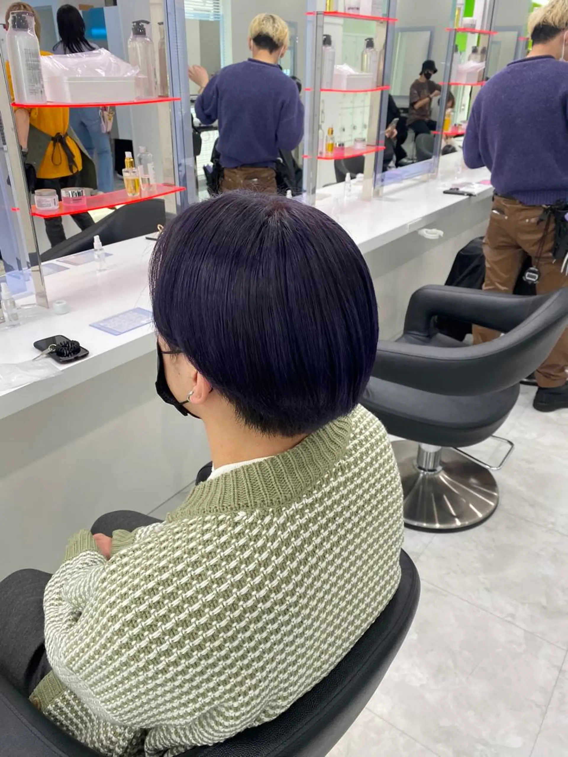 カラー メンズ junna‎🤍調布 まつ毛/眉のマツエク・マツパデザイン