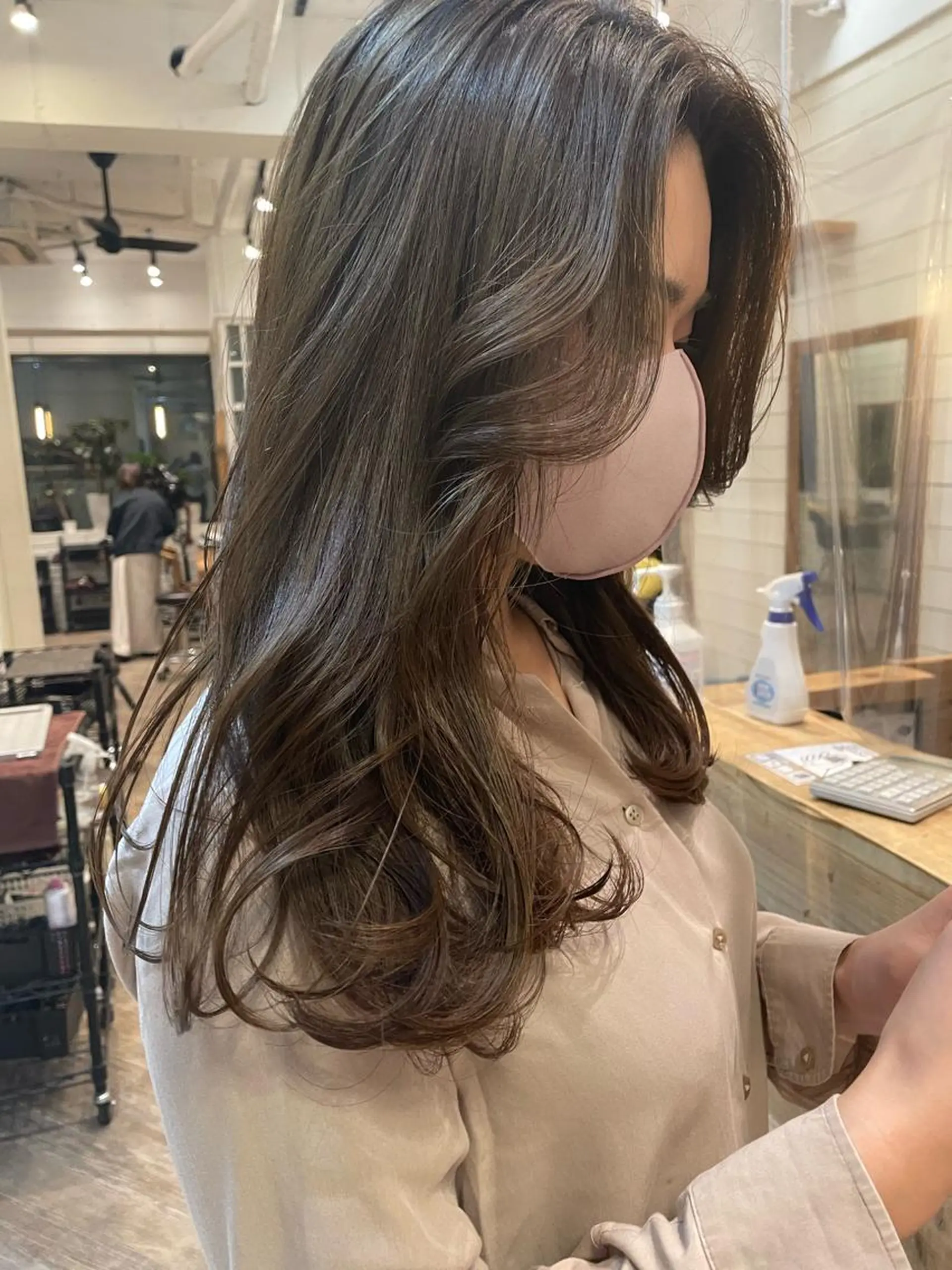 ロング カット ヘアカラー トリートメント ヘッドスパ ヘアセット ✨透明感ケアカラー✨ 長野ゆきなのヘアスタイル