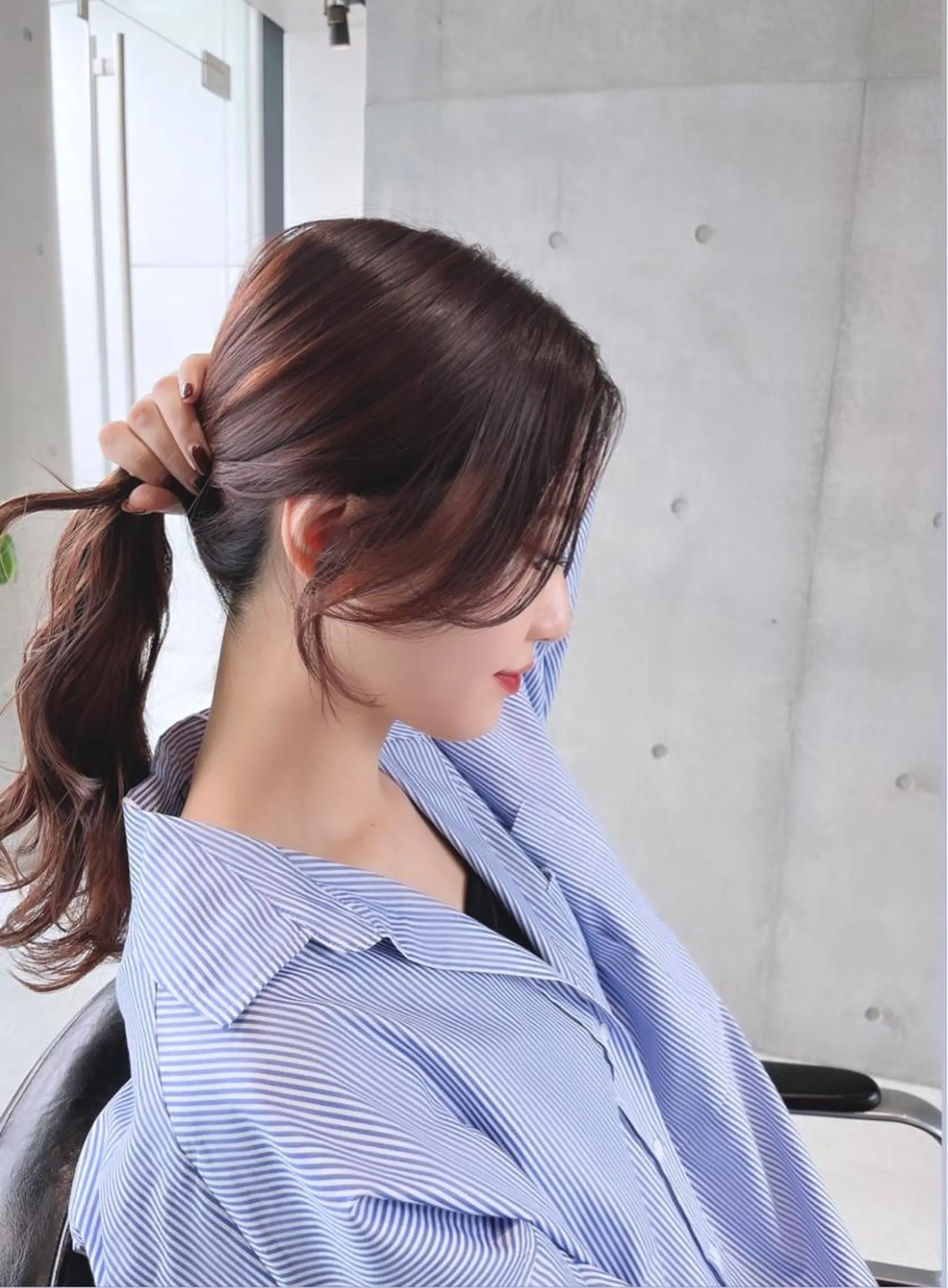 ミディアム カット ヘアカラー トリートメント 🌫️大人韓国ヘア 🌫️naoyaのヘアスタイル