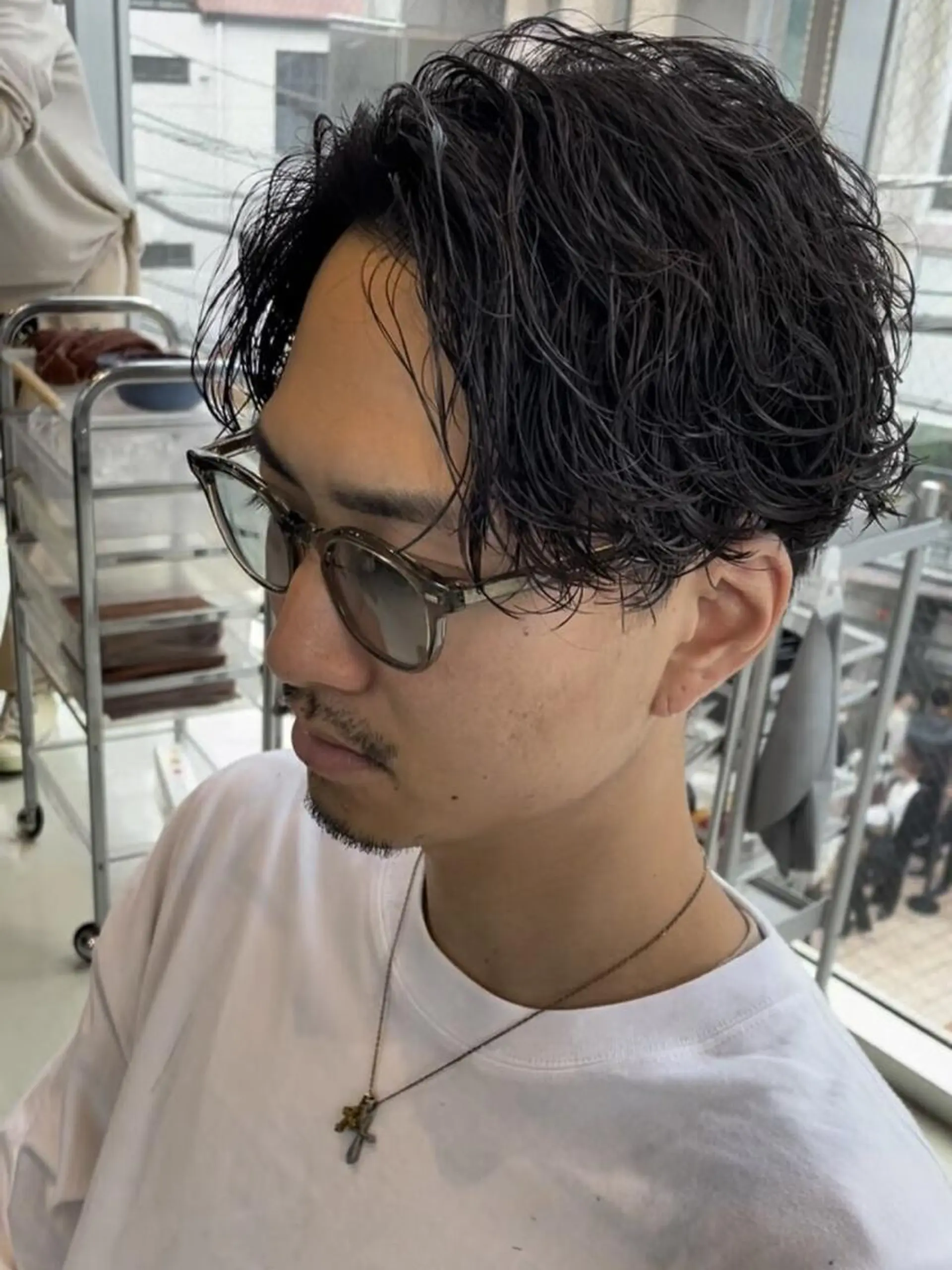 ショート パーマ メンズ メンズパーマ ツイストスパイラルパーマ スパイラルパーマ SENTA✨メンズ パーマ✨fifth栄のヘアスタイル