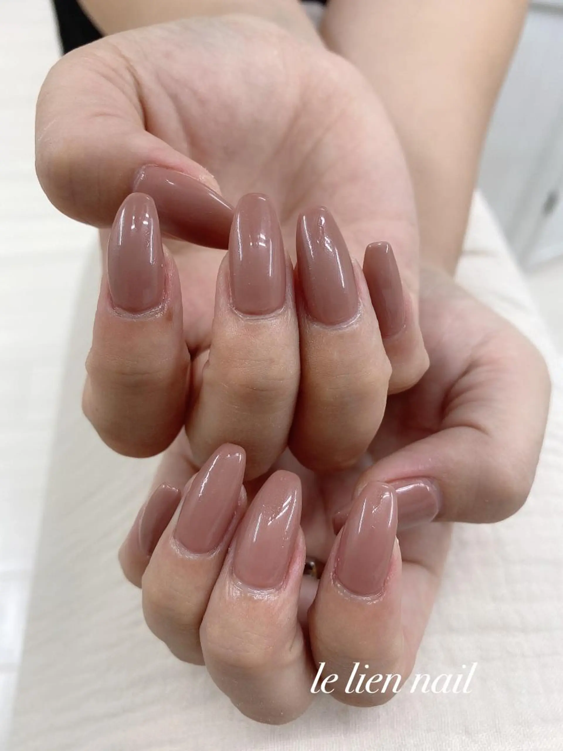 ネイル ワンカラーネイル le lien nailのネイルデザイン
