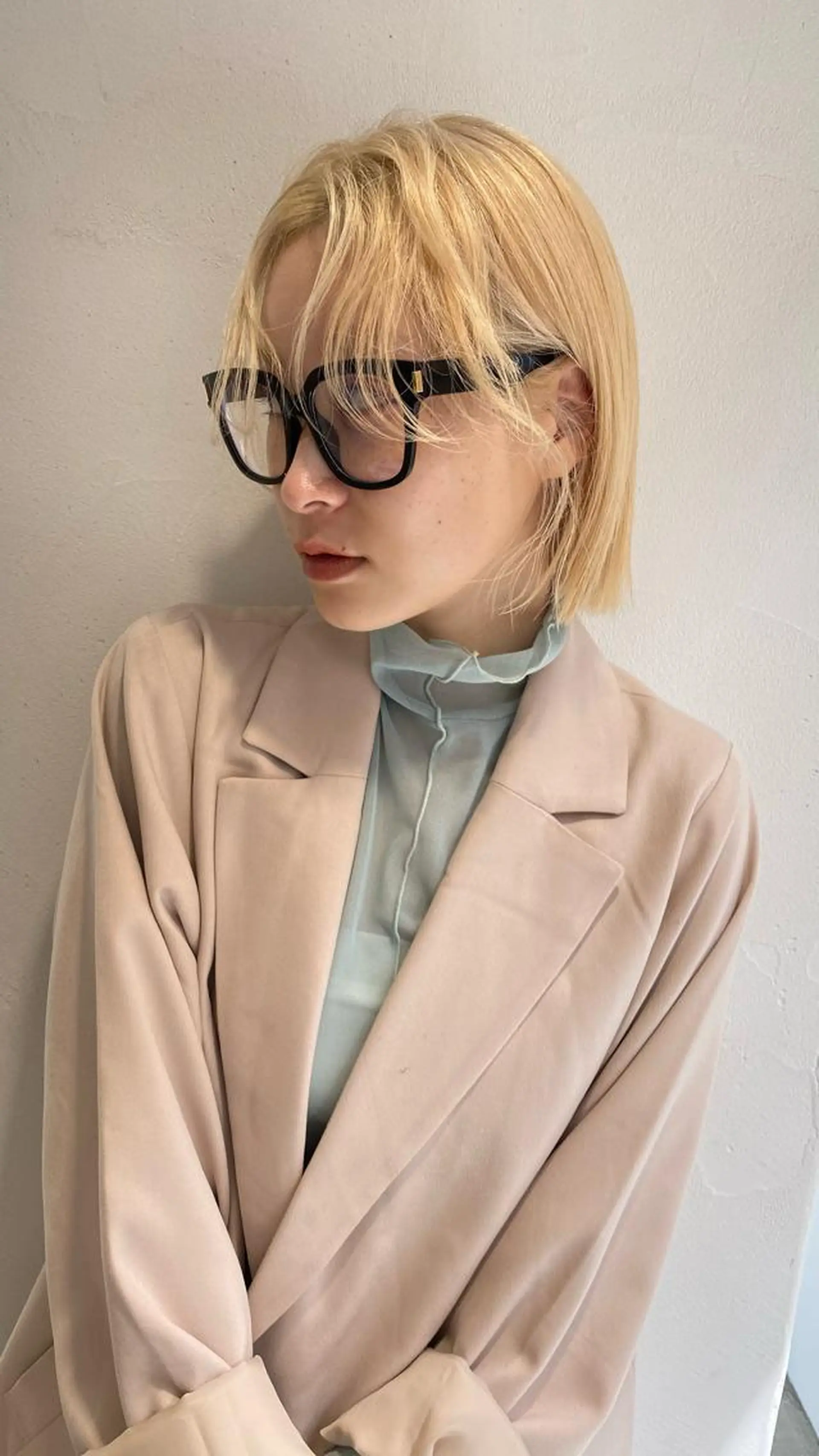 ショート カラー カット ヘアカラー トリートメント 顔周り/レイヤー 🤍マリノのヘアスタイル