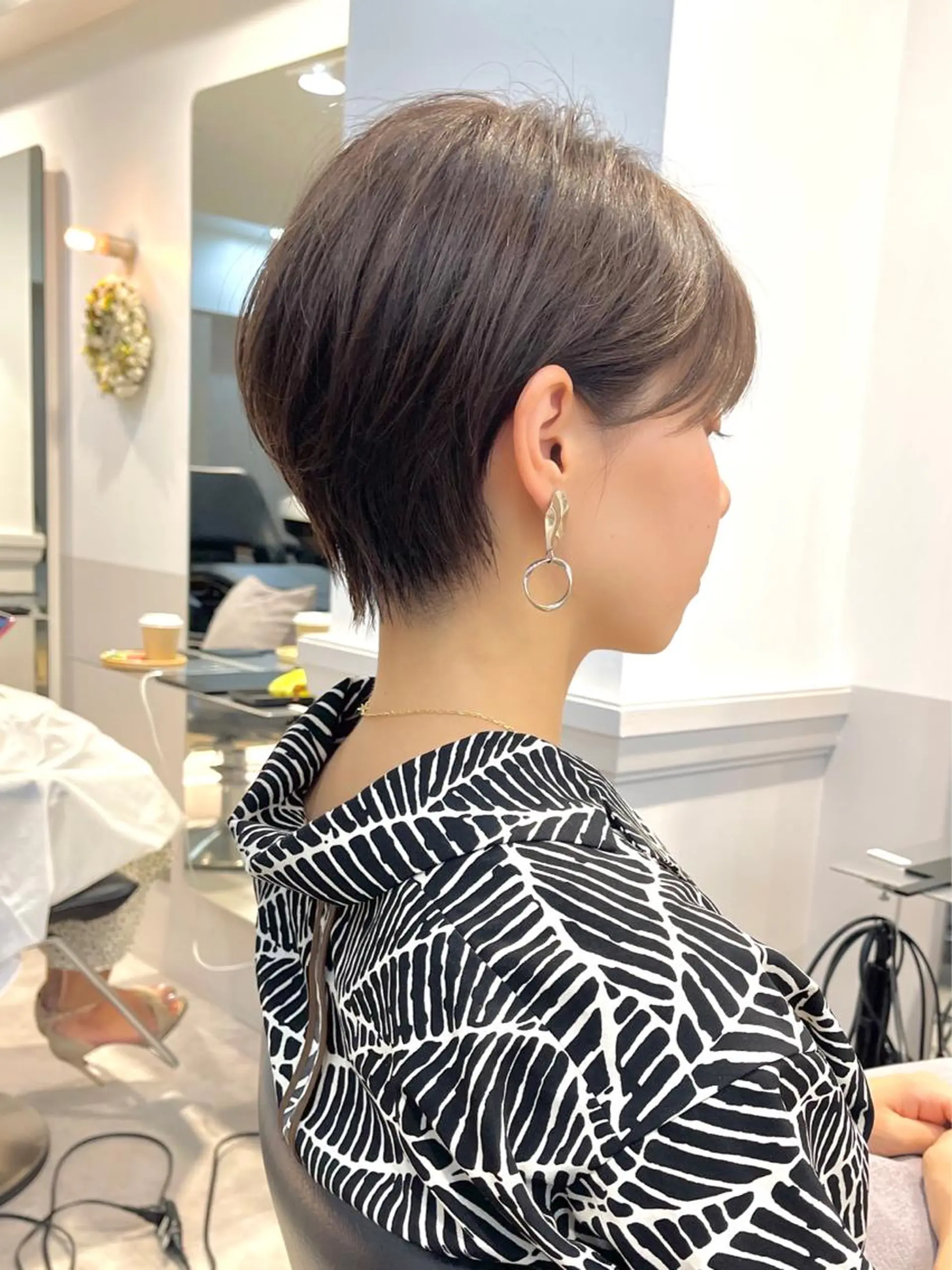 ショート オカダ ノゾミのヘアスタイル