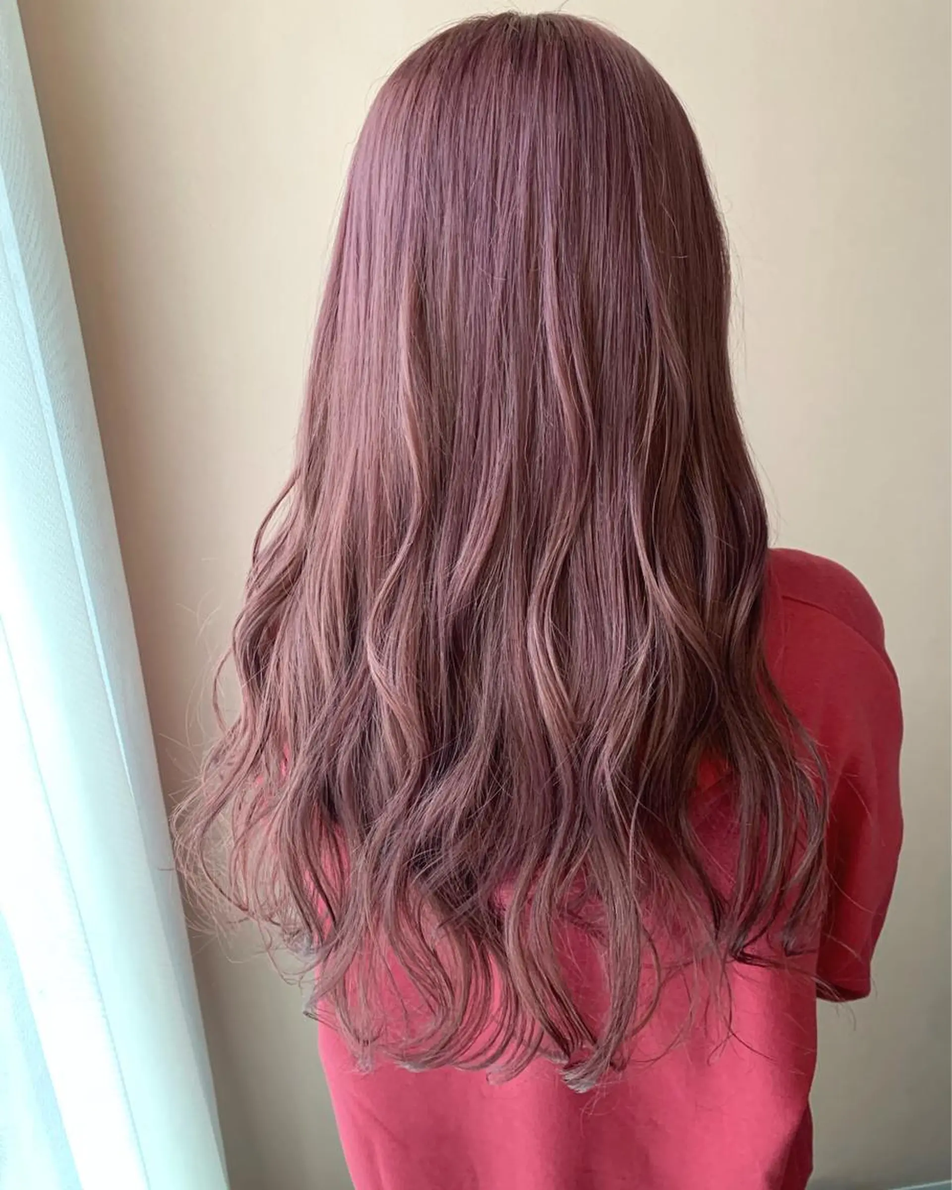 ロング カラー ベージュカラー ラベンダーカラー ピンクカラー ピンクベージュ ピンクラベンダー カット ヘアカラー トリートメント hub hair レイヤー/透明感のヘアスタイル