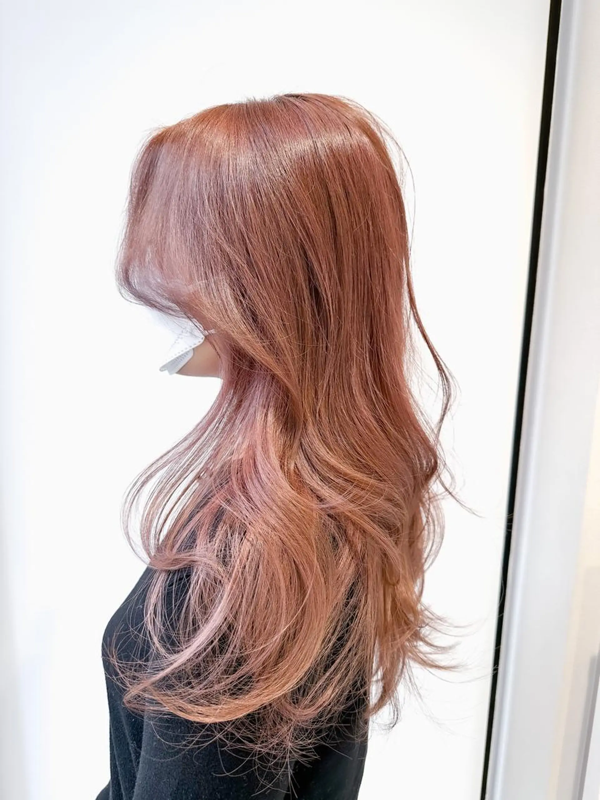 ロング カラー 韓国レイヤーカット/ ダブルカラーのヘアスタイル