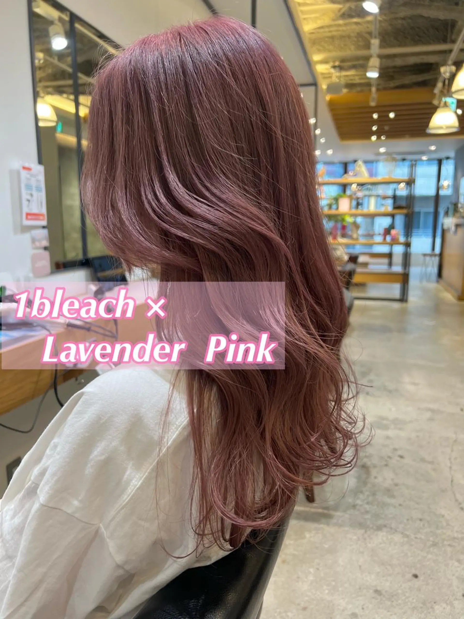 セミロング カラー ピンクカラー パープルカラー Kana 🍋 ハイトーン【高円寺】のヘアスタイル