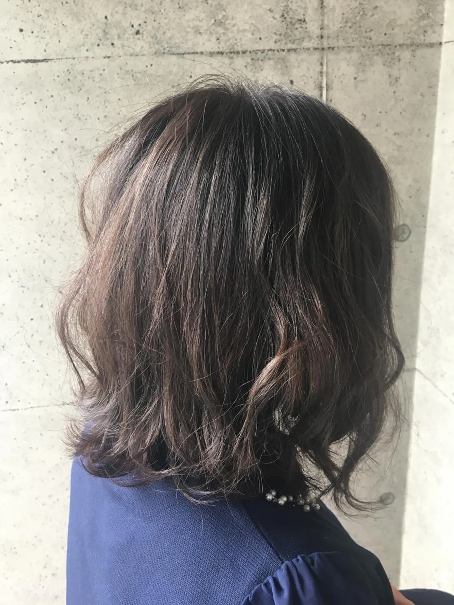 ミディアム カット ヘアカラー 五郎川 七海のヘアスタイル