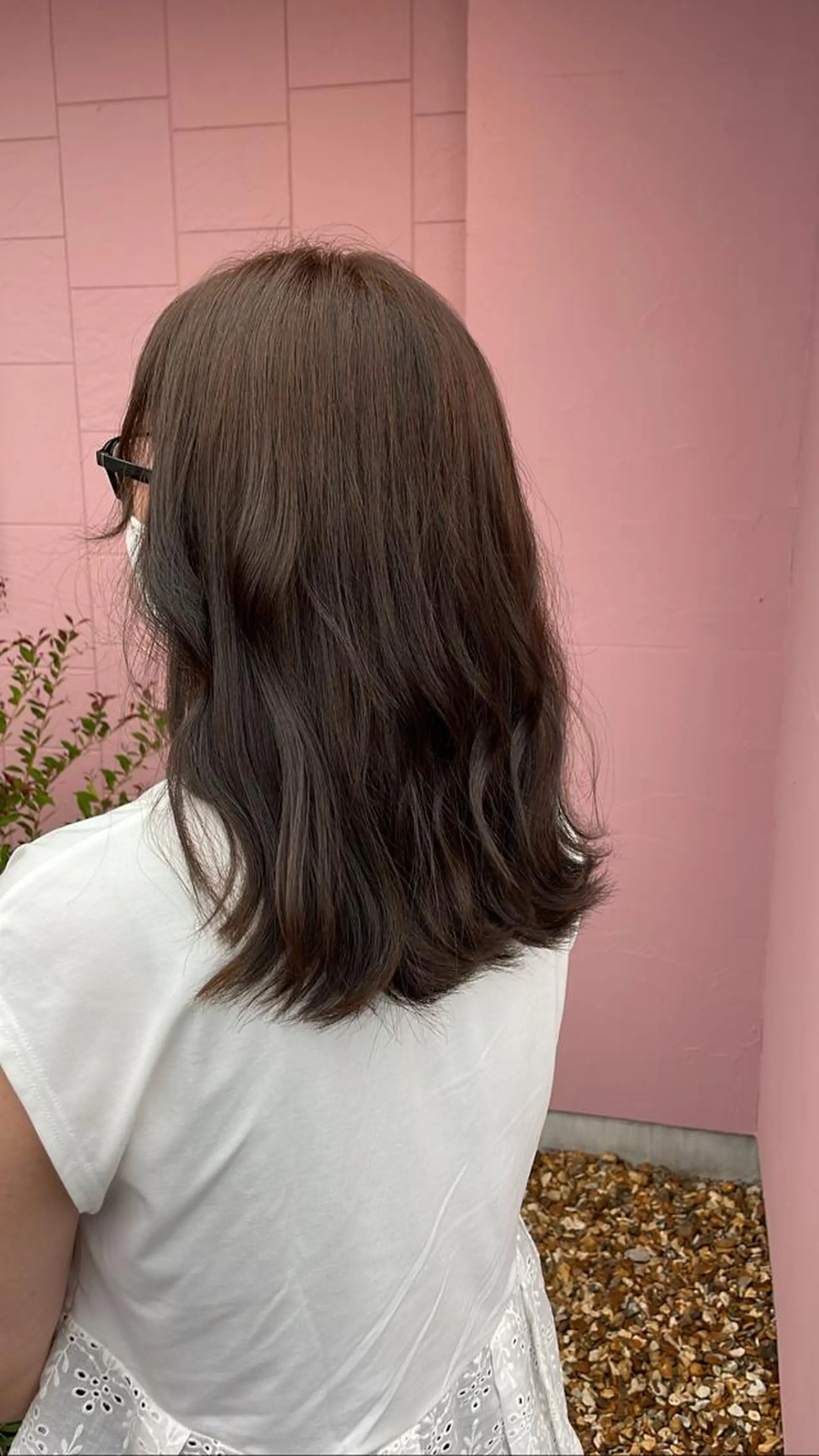 セミロング カラー ベージュ/透明感/ 桃子🎀のヘアスタイル