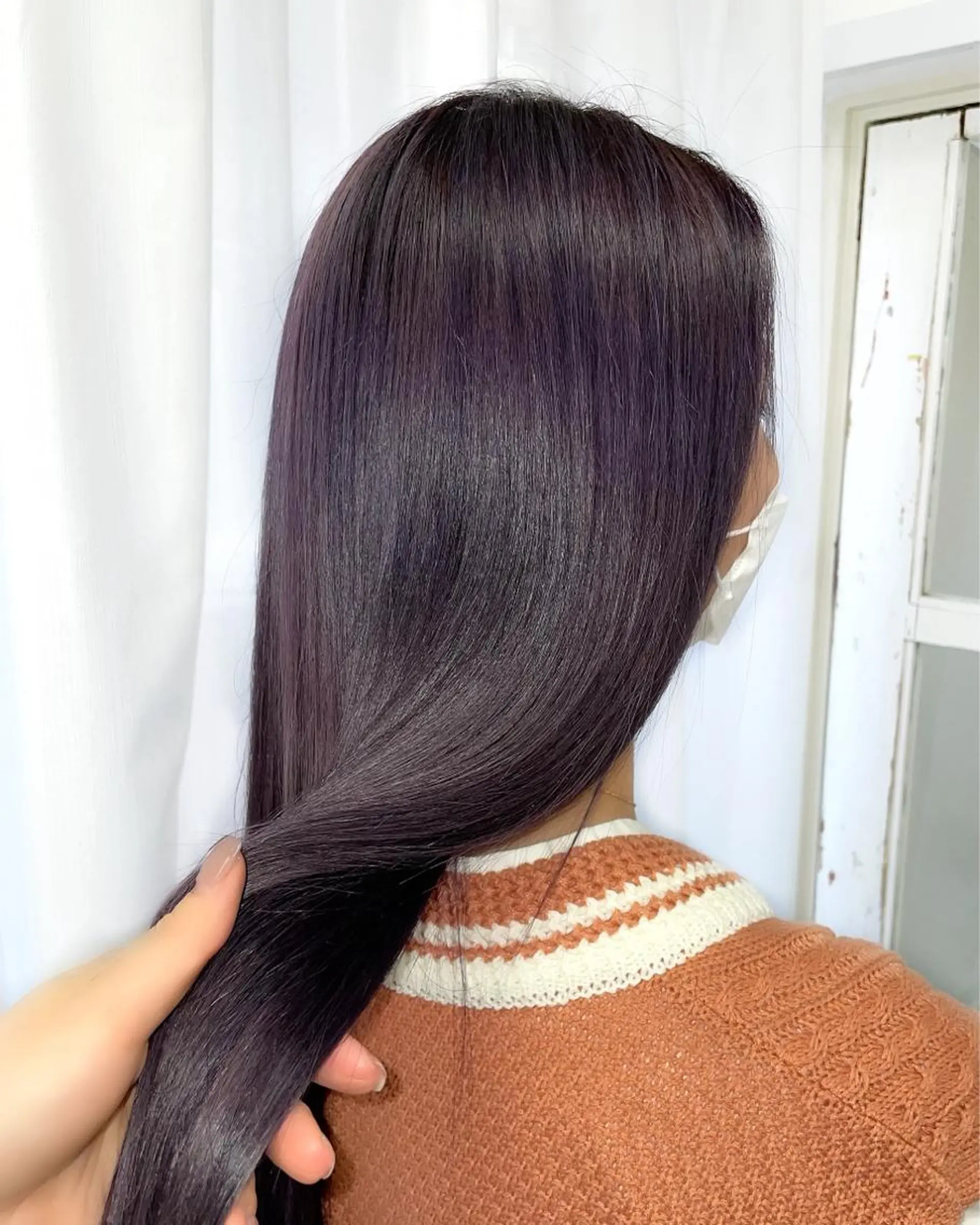 ロング カラー ヘアカラー トリートメント 韓国ヘア🤍髪質改善 🇰🇷AKANEのヘアスタイル